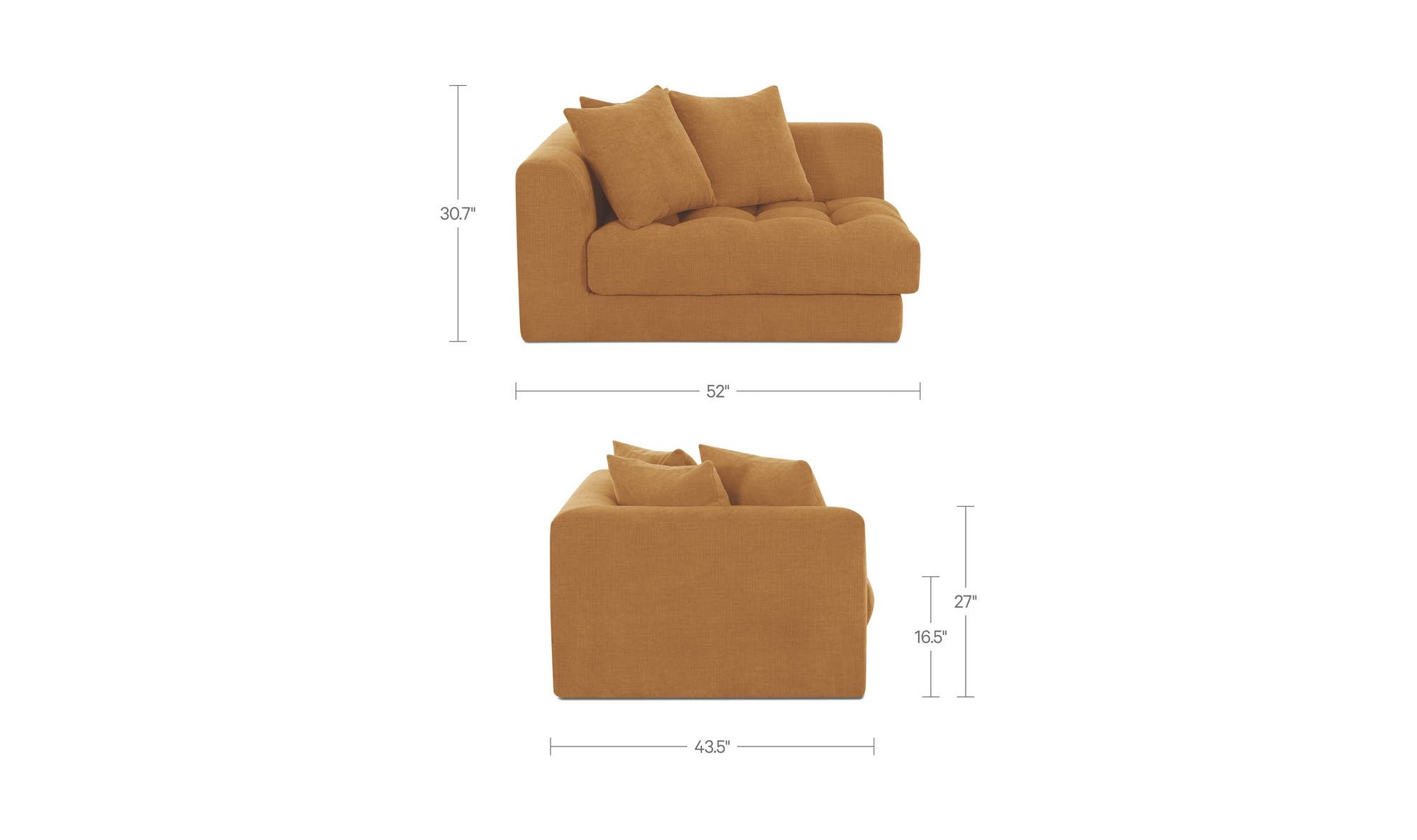 Moes Davie Left Arm Facing Chair OA-1123
