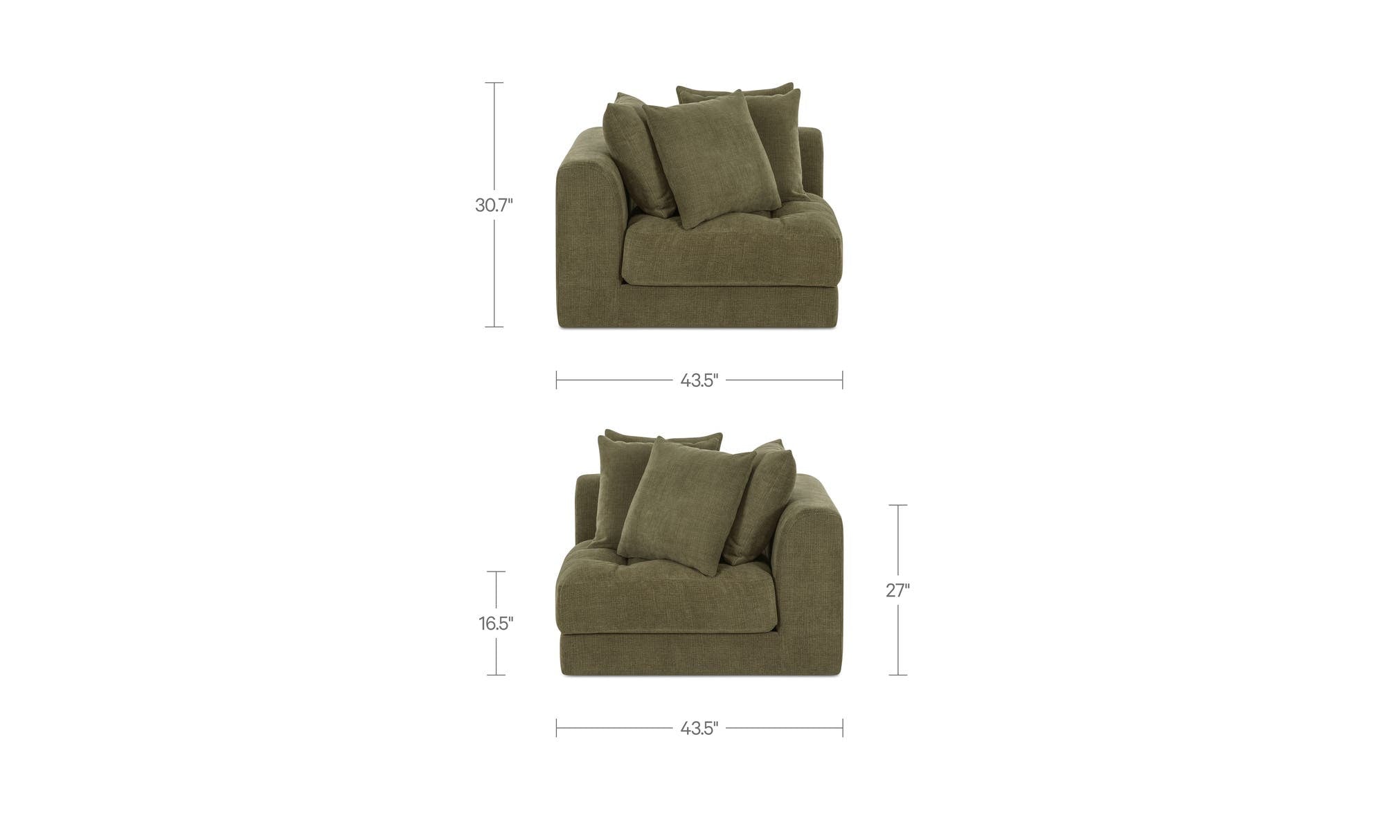 Moes Davie Corner Chair OA-1125