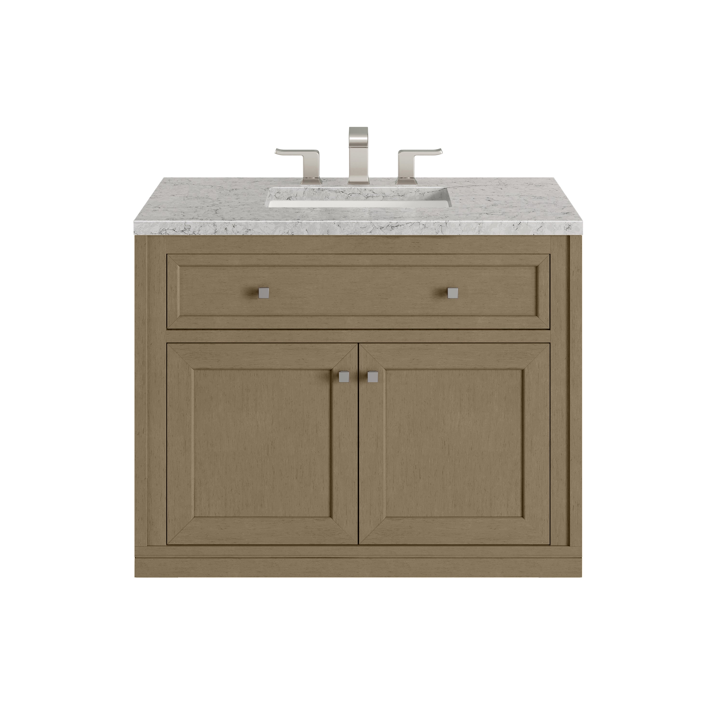 James Martin Chicago 36" Single Vanity in Walnut Whisper with 3cm Countertop