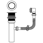 Lavatory Drain with Overflow Assembly