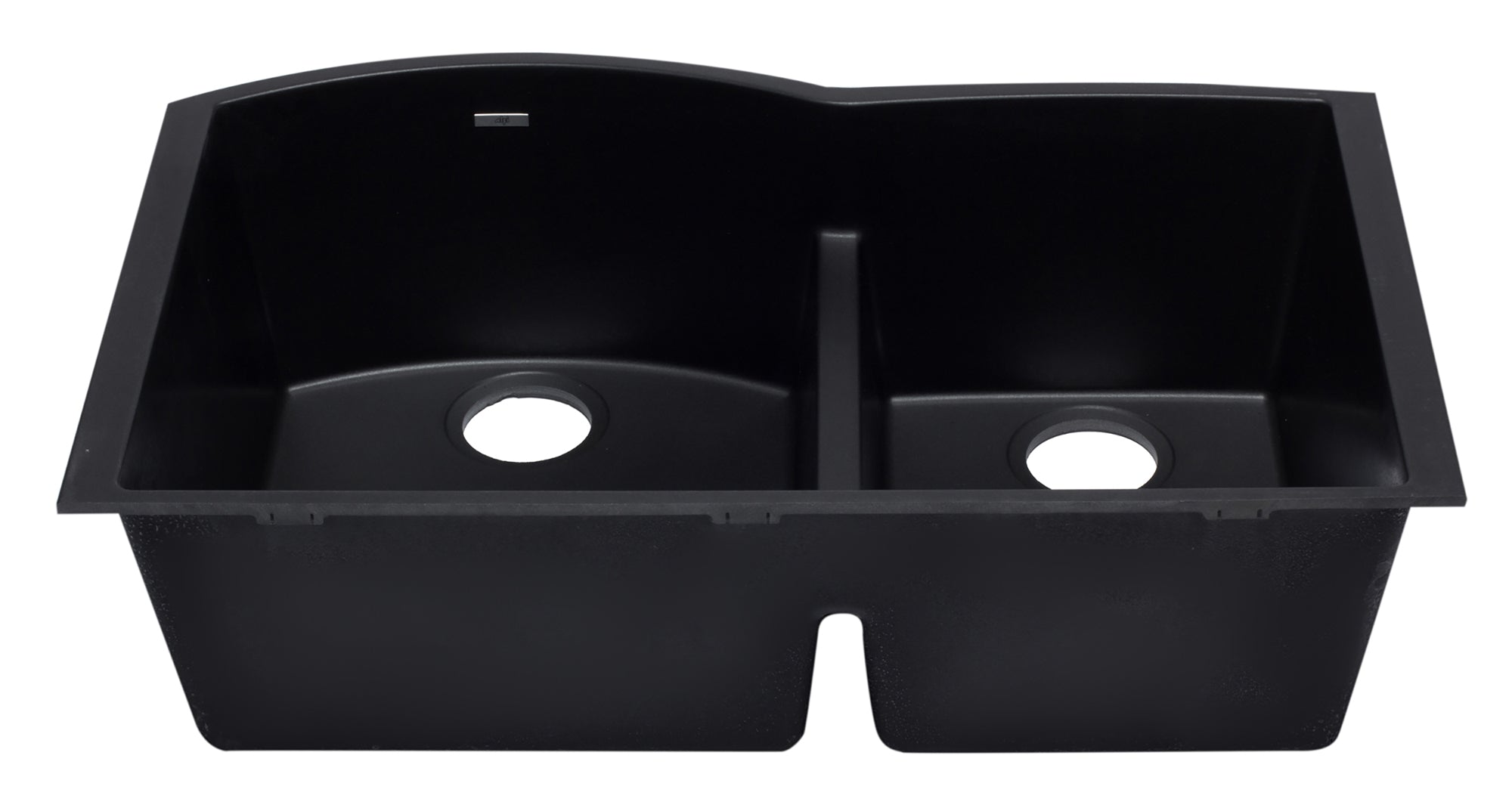 ALFI brand AB3320UM 33" Double Bowl Undermount Granite Composite Kitchen Sink