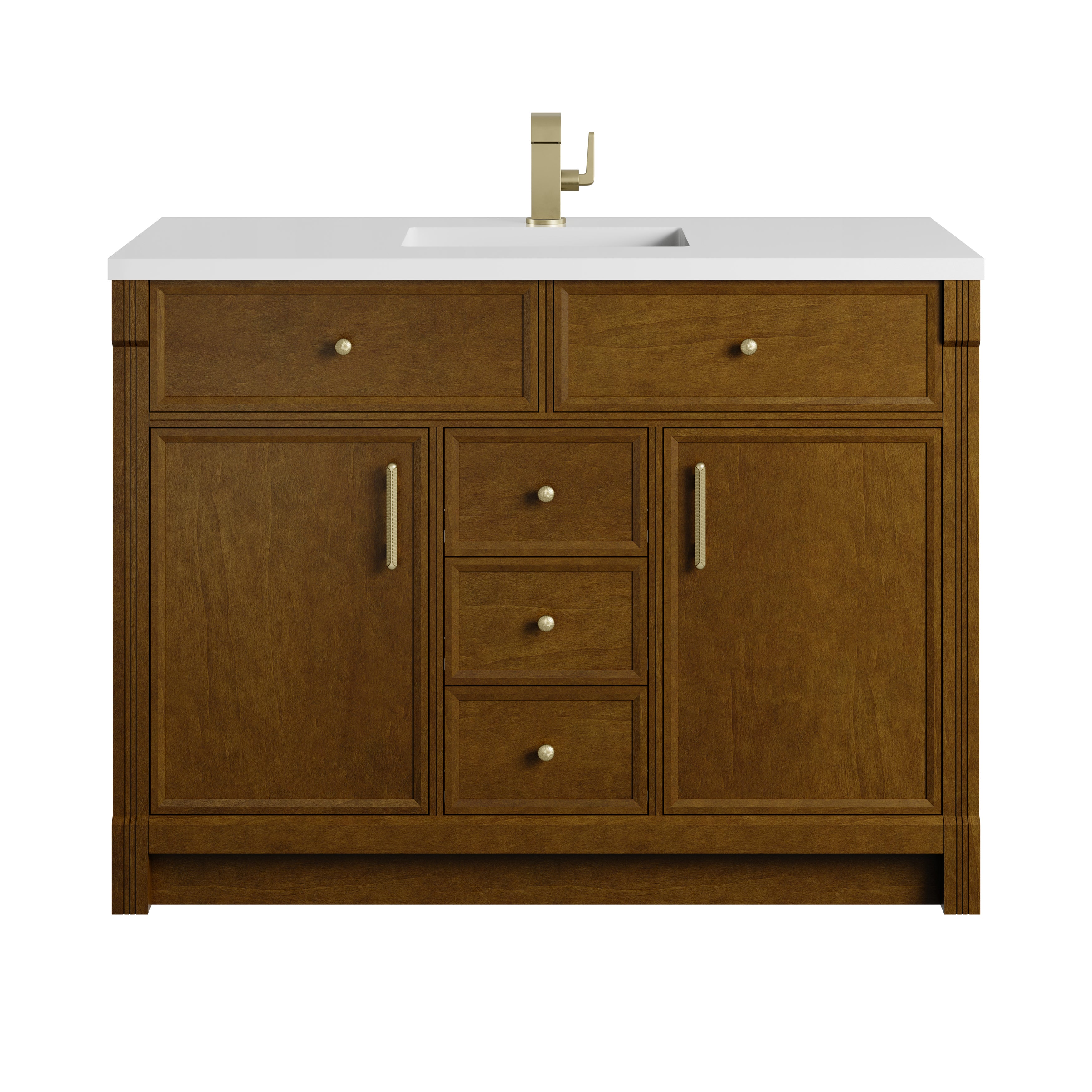 James Martin Bellshire 48" Single Vanity in Honey Oak with 3cm Countertop