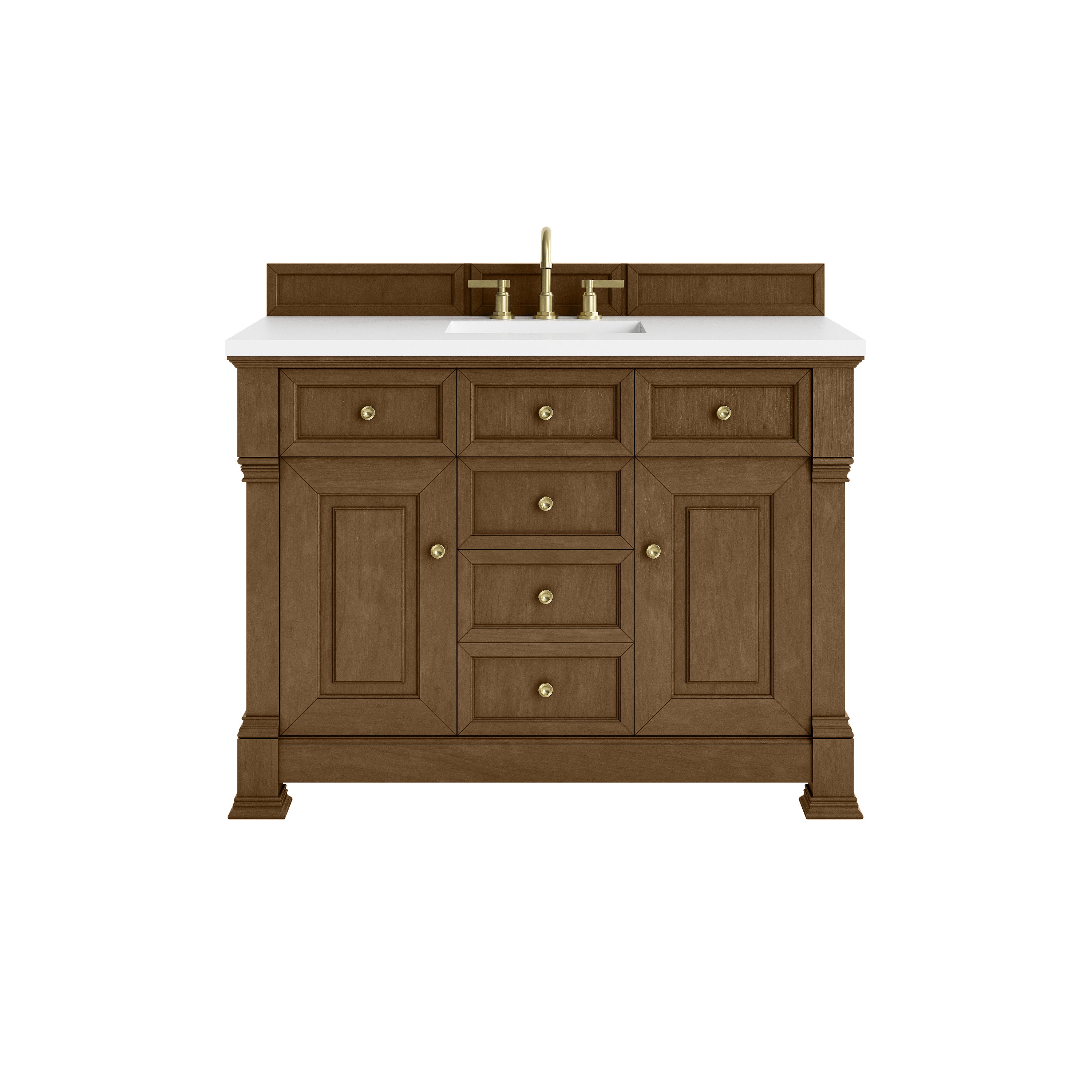 James Martin Brookfield 48" Single Vanity in Honey Oak with 3cm Countertop