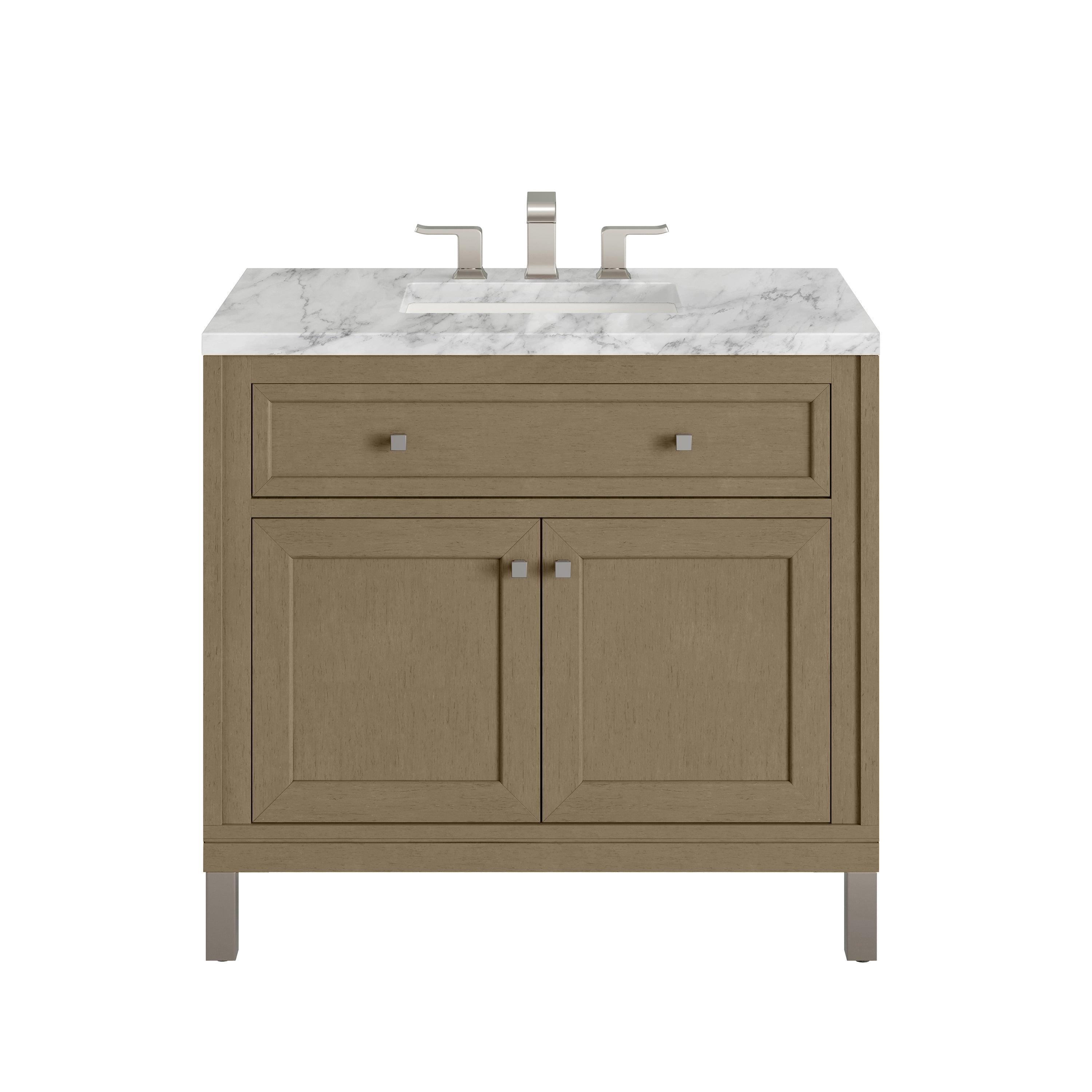 James Martin Chicago 36" Single Vanity in Walnut Whisper with 3cm Countertop