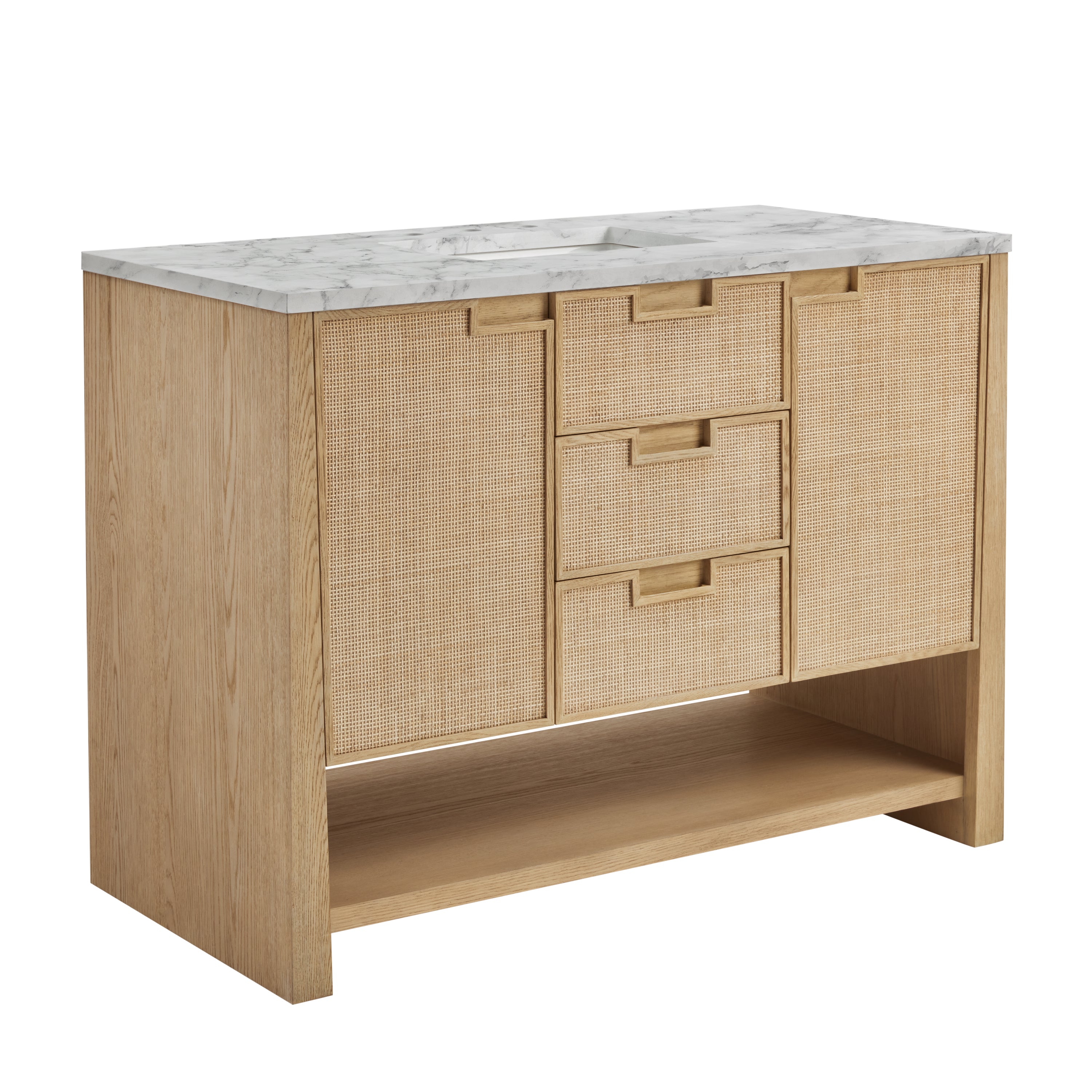 James Martin Solene 48" Single Vanity in Seaside Oak with 3cm Countertop