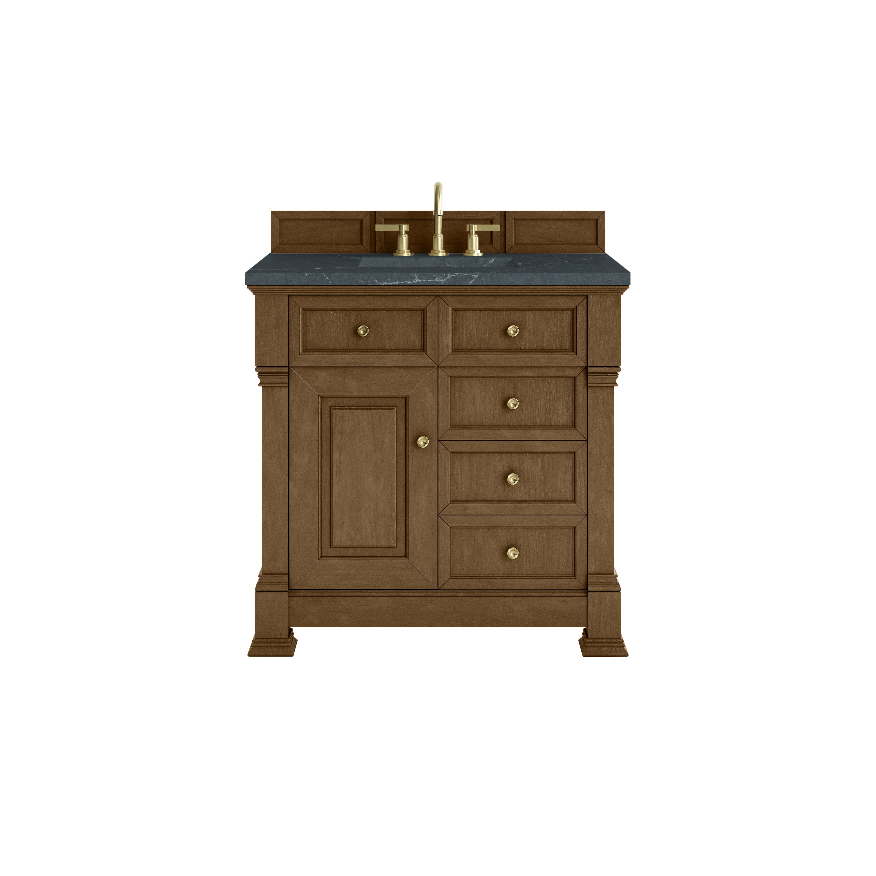 James Martin Brookfield 36" Single Vanity in Honey Oak with 3cm Countertop