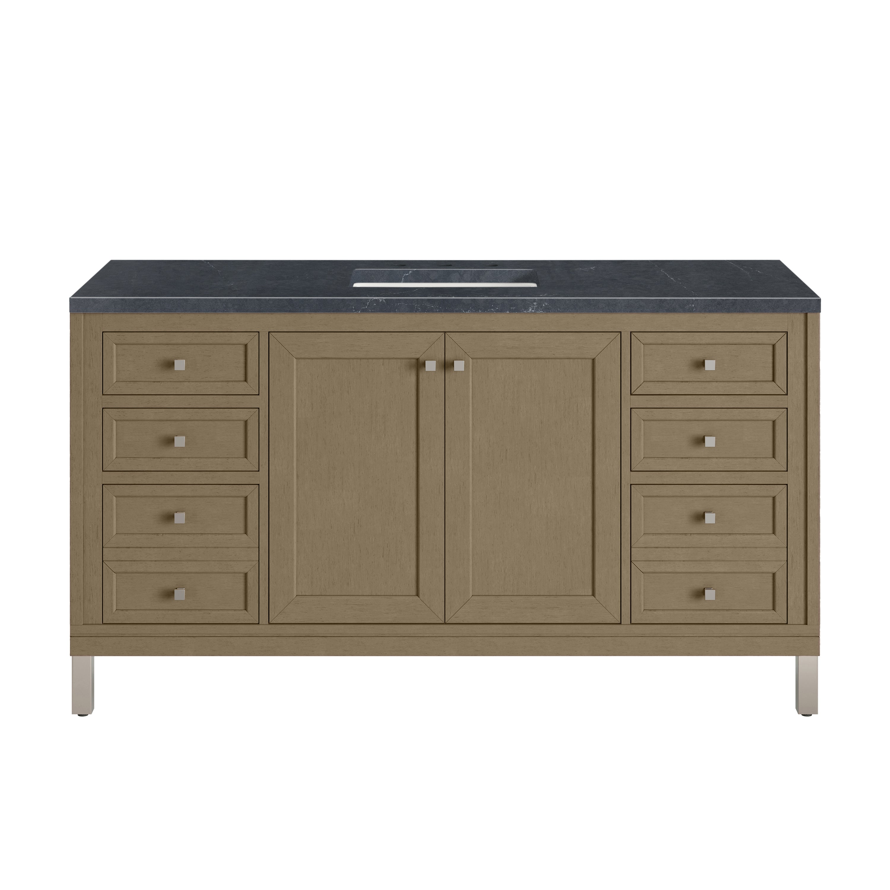 James Martin Chicago 60" Single Vanity in Walnut Whisper with 3cm Countertop