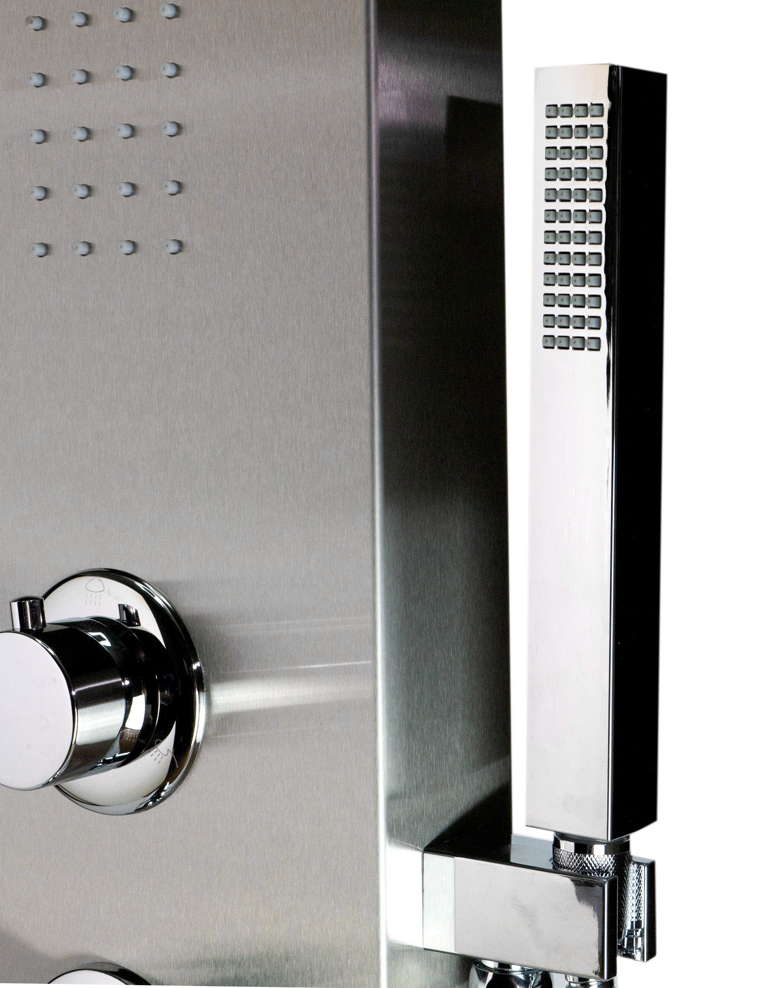 ALFI brand  ABSP20 Modern Stainless Steel Shower Panel with 2 Body Sprays