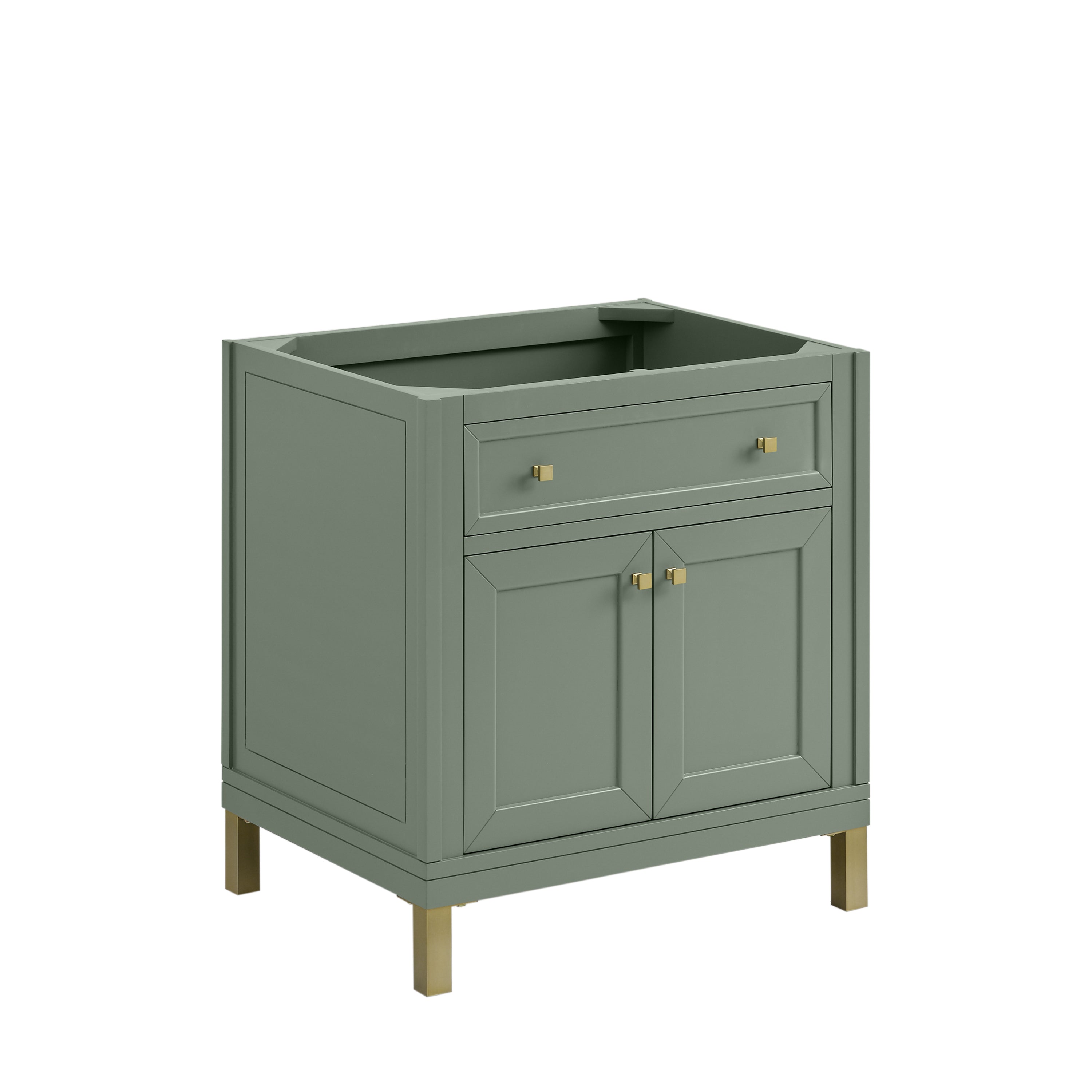 James Martin Chicago 30" Single Vanity in Smokey Celadon with 3cm Countertop