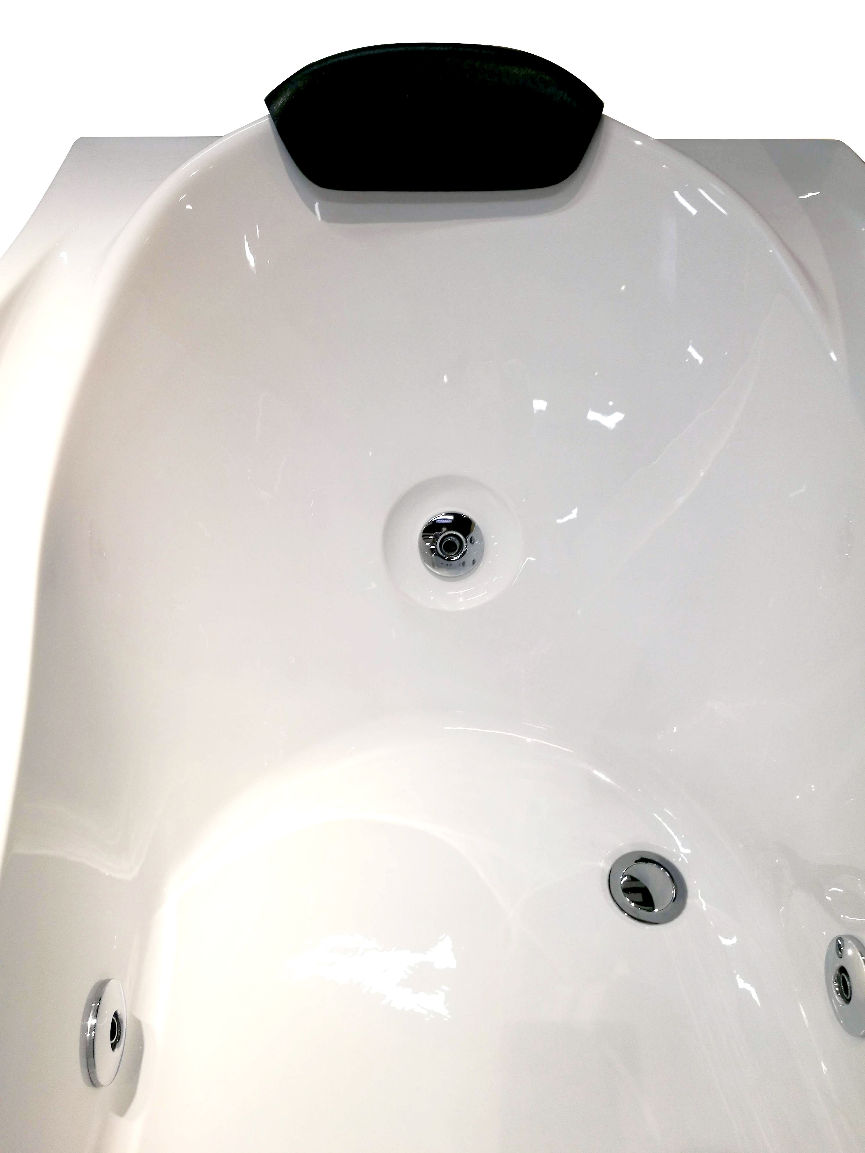 EAGO AM189ETL-R 6′ Acrylic Whirlpool Bathtub with Waterfall & Fixtures
