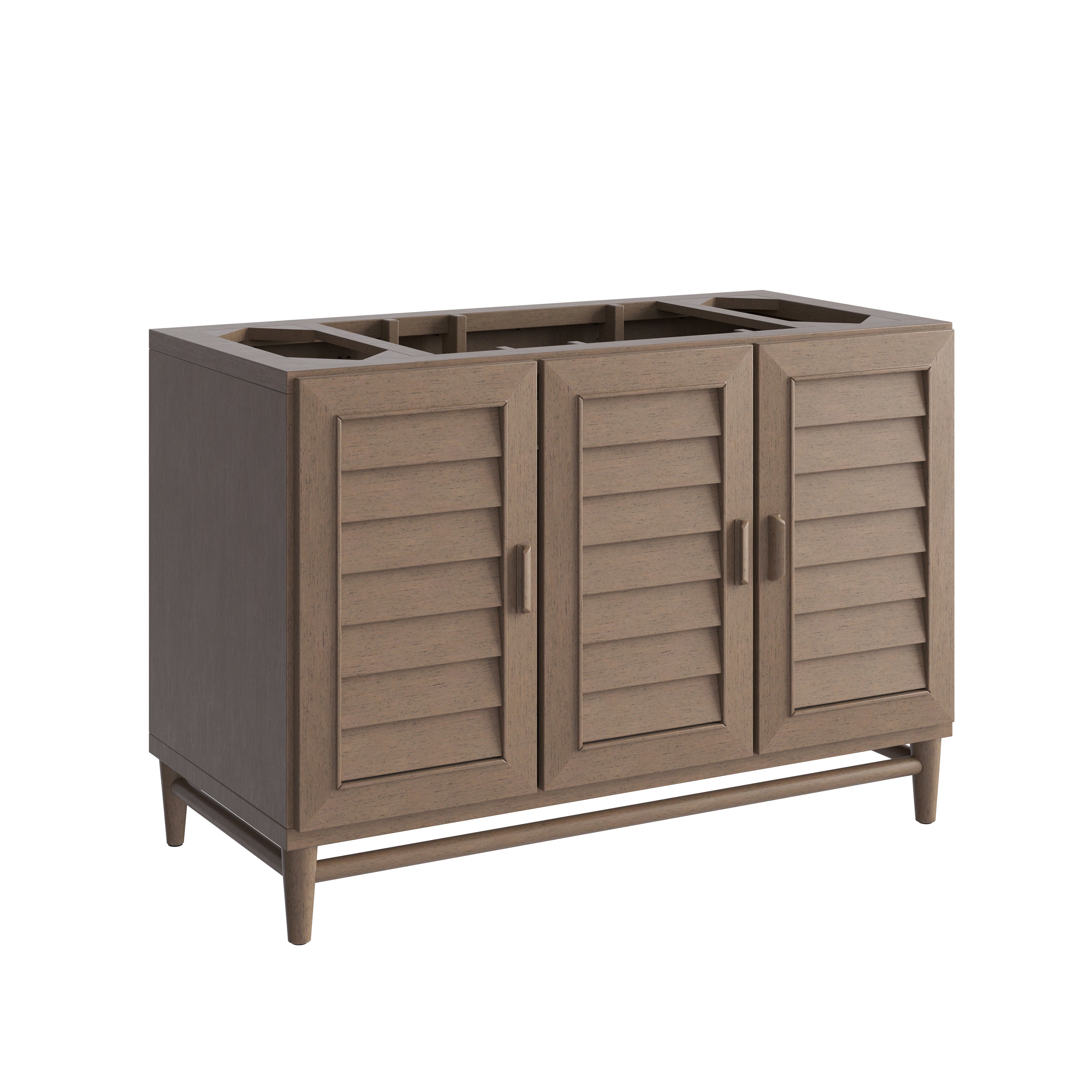 James Martin Portland 48" Single Vanity in Whitewashed Walnut with 3cm Countertop and FreePower Wireless Charger
