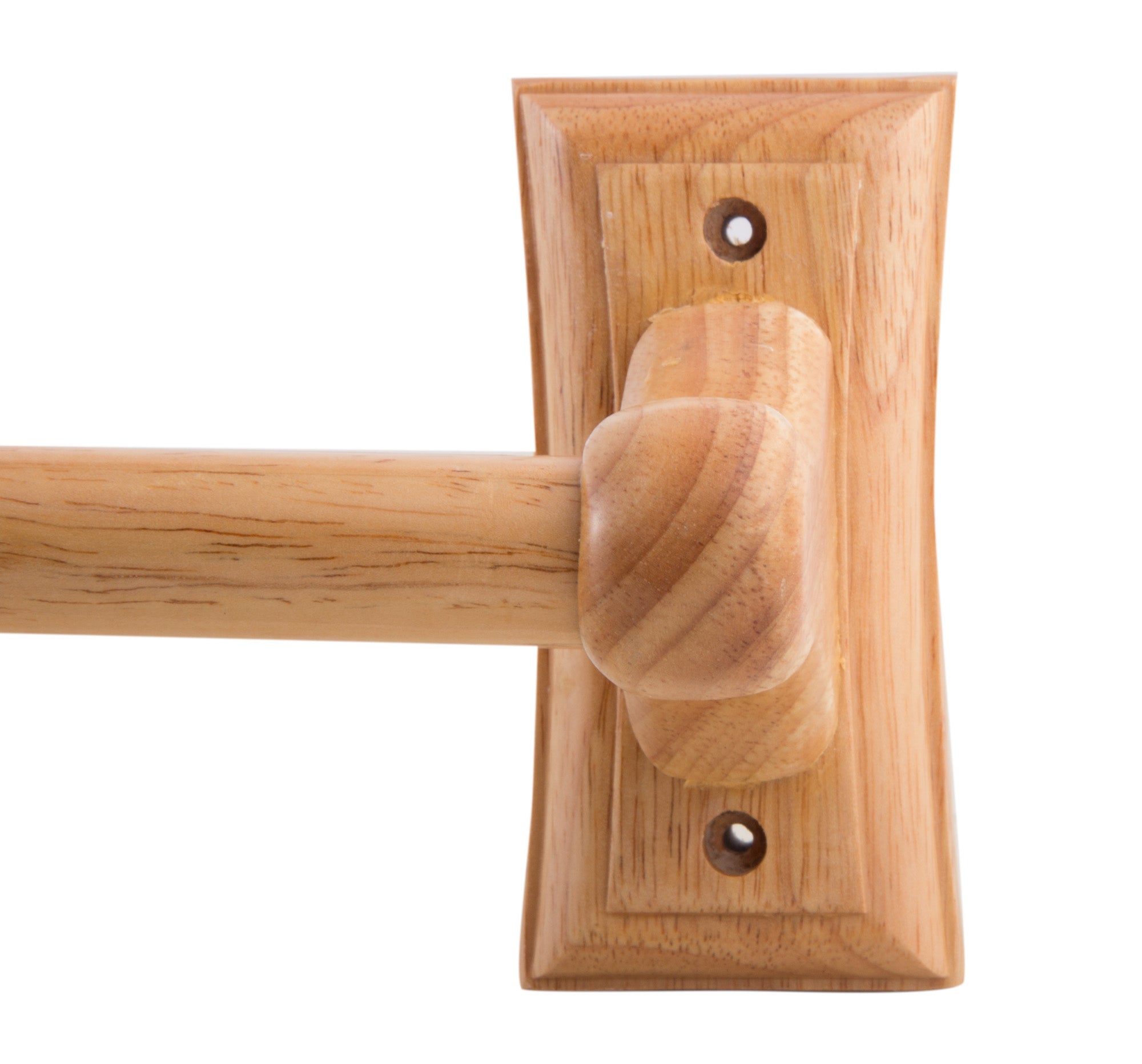 ALFI brand  AB5505 24" Double Rack Wooden Towel Bar Bathroom Accessory