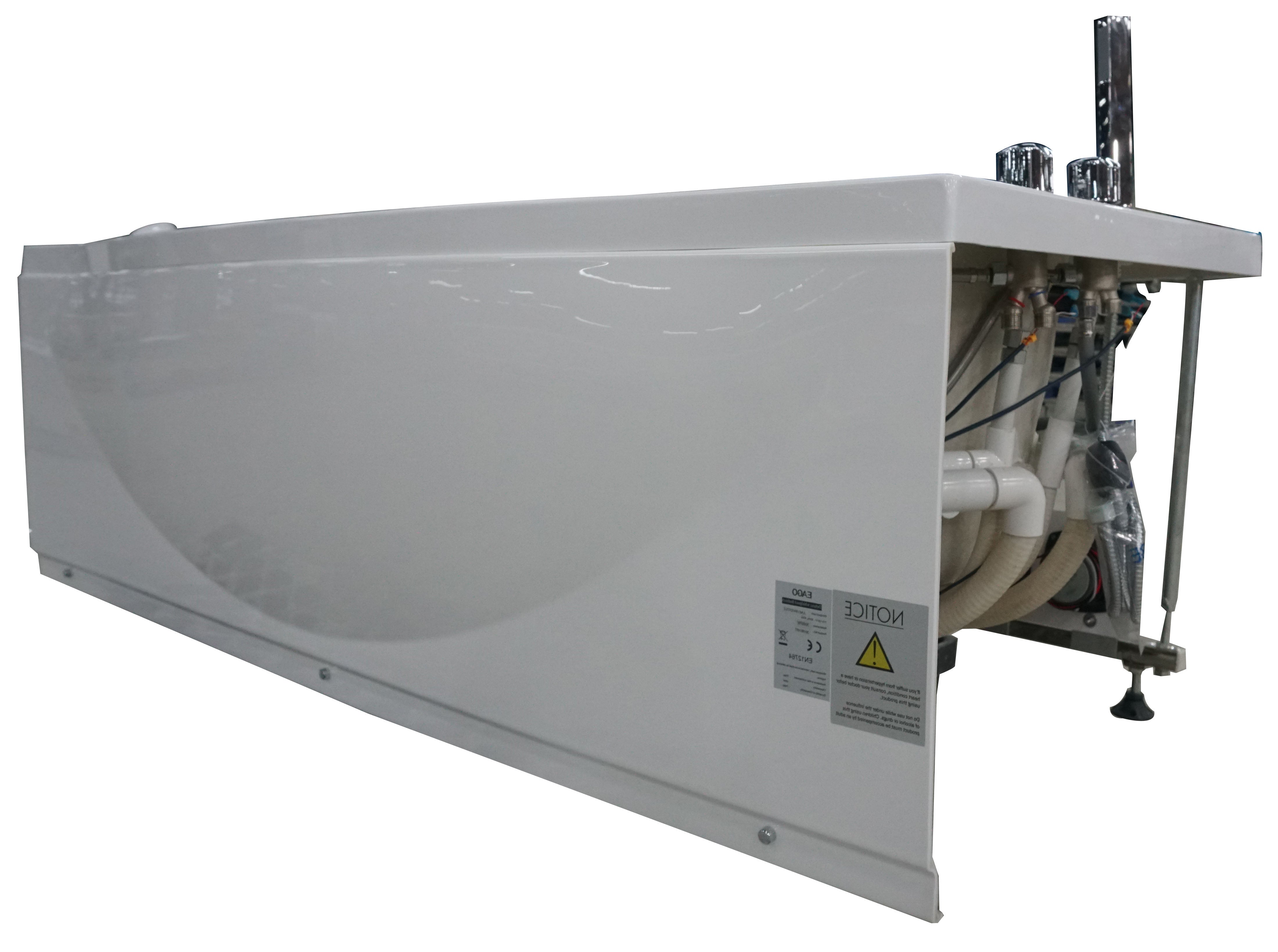 EAGO AM189ETL-R 6′ Acrylic Whirlpool Bathtub with Waterfall & Fixtures