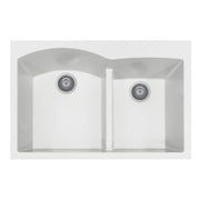 Houzer Cassiano 33 inch Drop-in Topmount 60/40 Double Bowl Granite Kitchen Sink - P-175