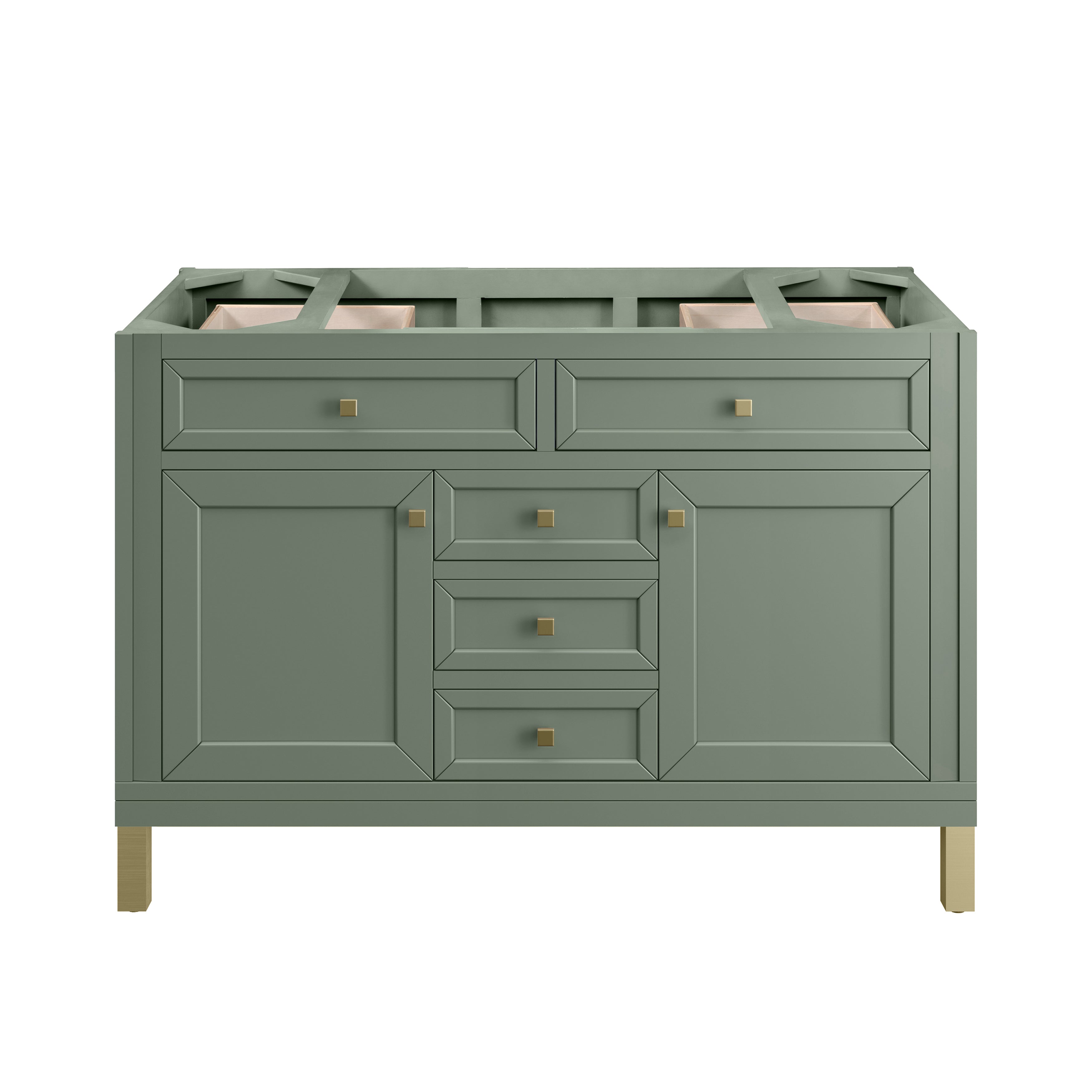 James Martin Chicago 48" Single Vanity in Smokey Celadon with 3cm Countertop and FreePower Wireless Charger