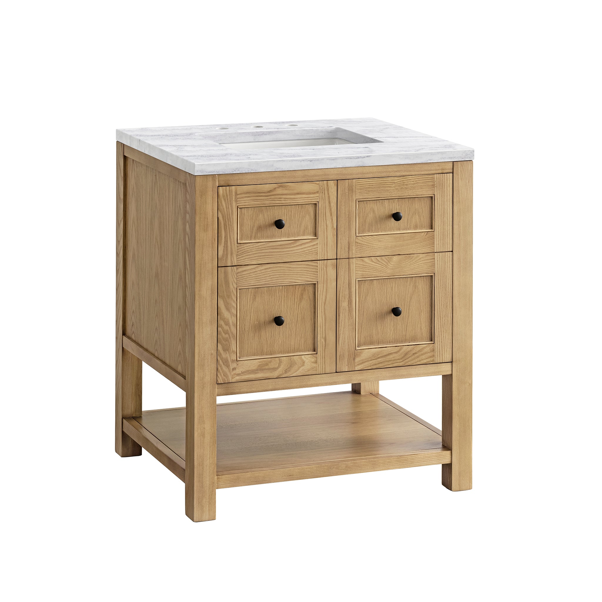 James Martin Breckenridge 30" Single Vanity in Light Natural Oak with 3cm Countertop