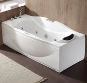 EAGO AM189ETL-L 6′ Acrylic Whirlpool Bathtub with Waterfall & Fixtures