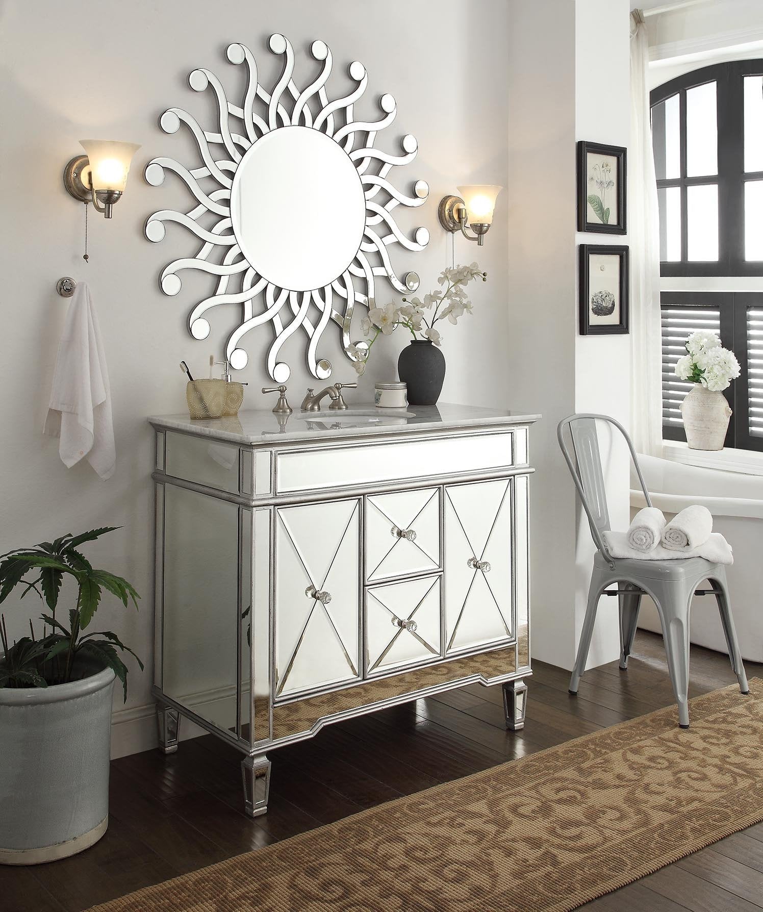 Chans Furniture MR-2397 Palmire 42-inch Wall Mirror