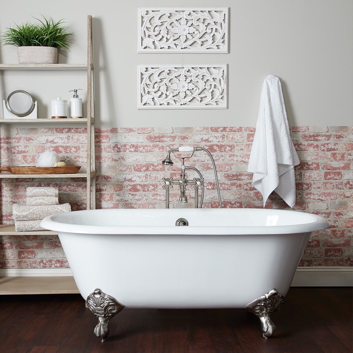 Maidstone Paloma Cast Iron Double Ended Clawfoot Bathtub - No Faucet Drillings
