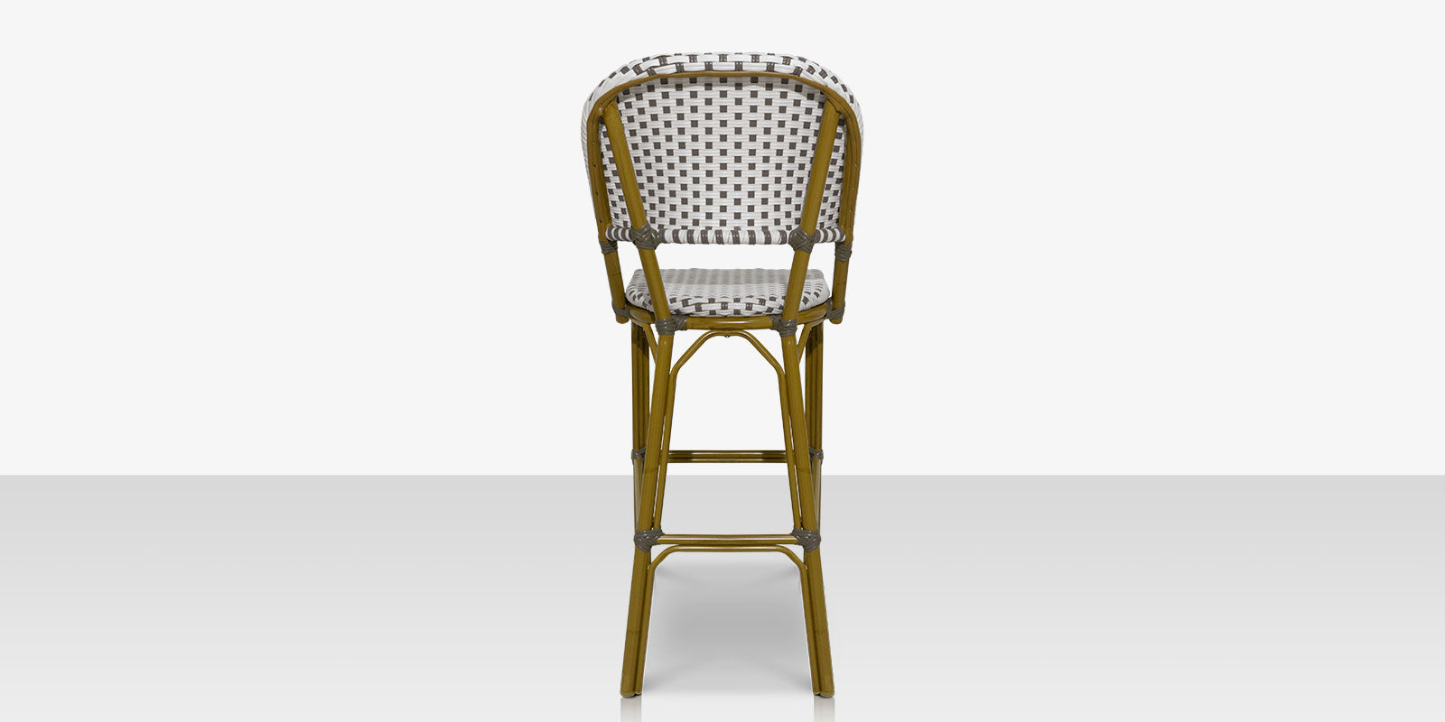 Paris Bar Side Chair - Gray and White