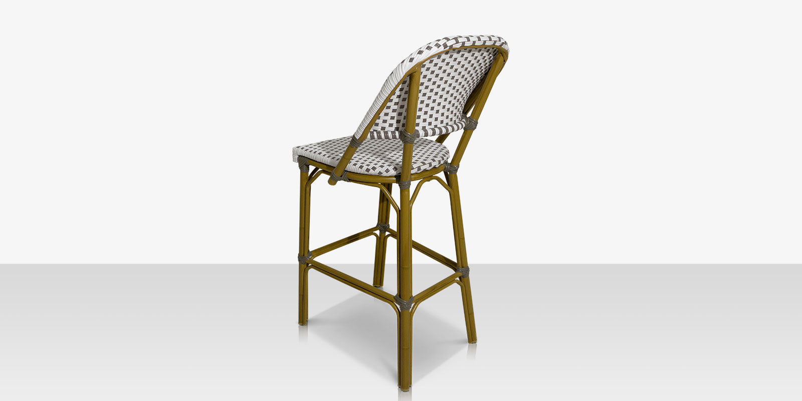 Paris Bar Side Chair - Gray and White