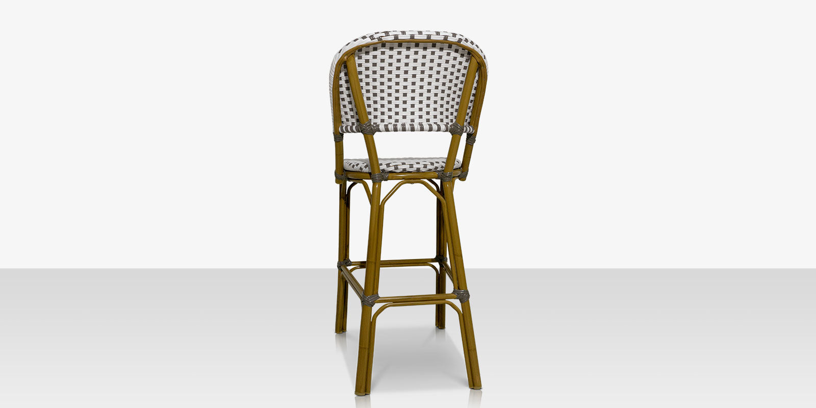 Paris Bar Side Chair - Gray and White