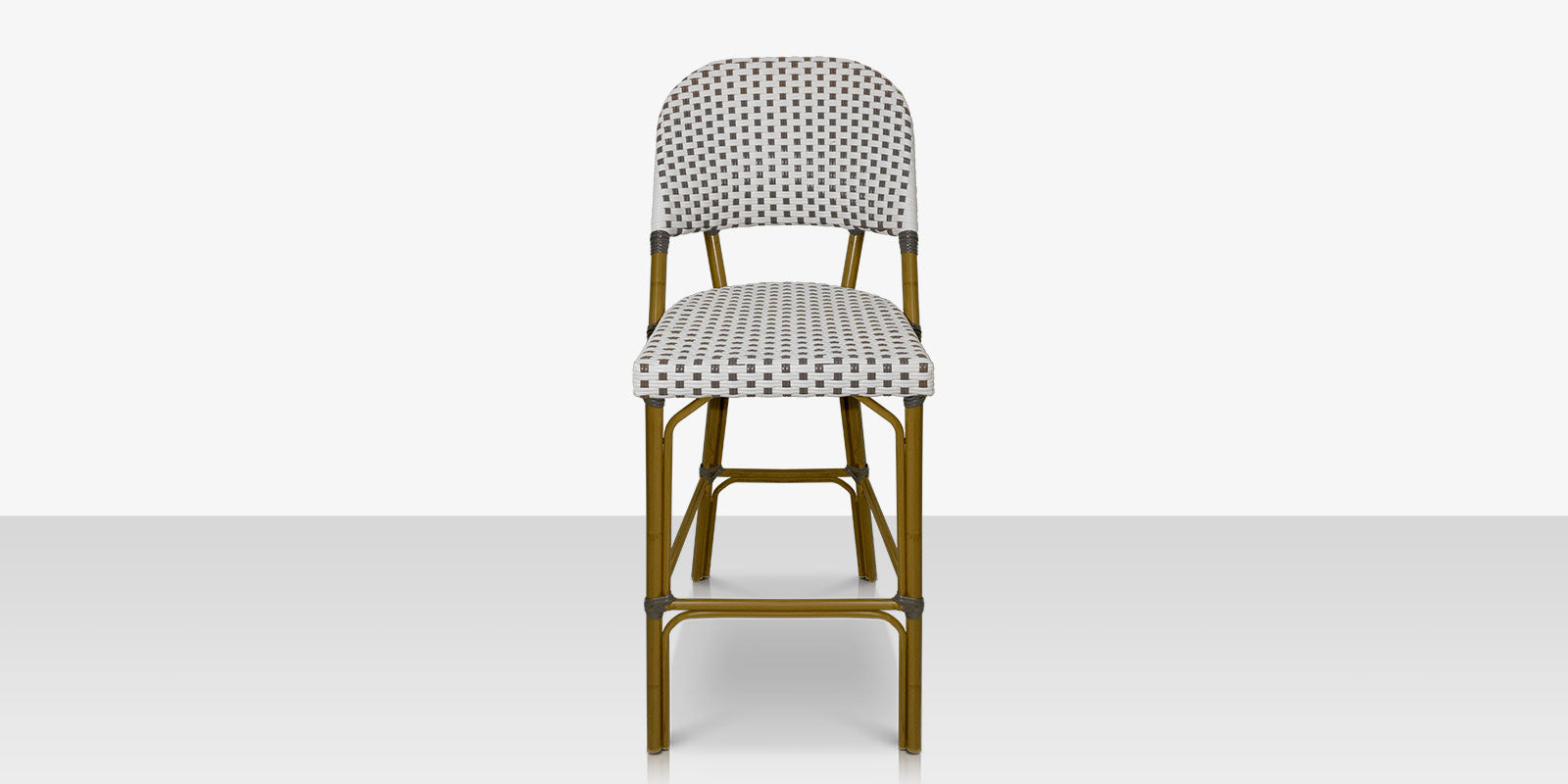 Paris Bar Side Chair - Gray and White