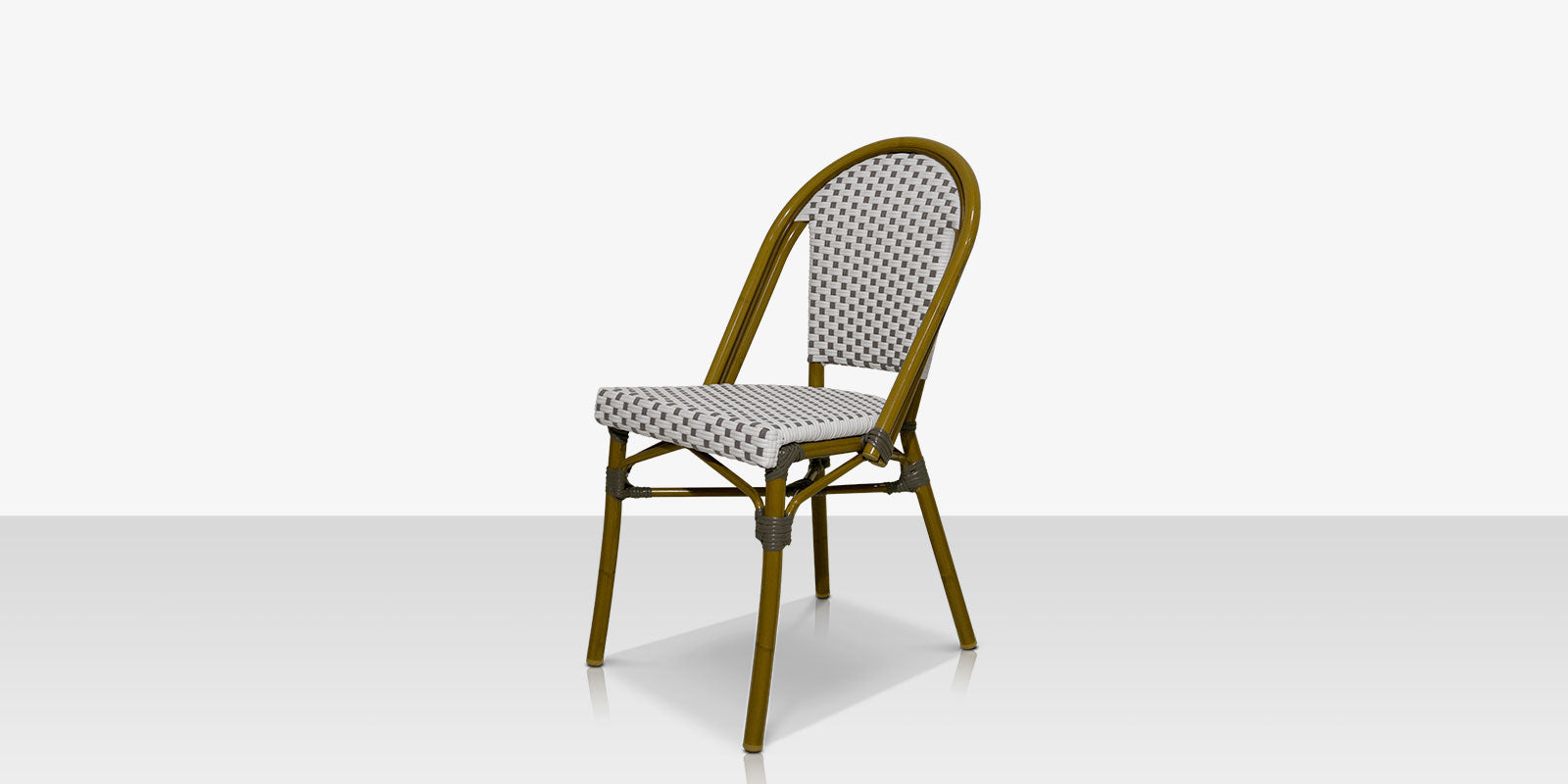Paris Dining Side Chair - Gray and White