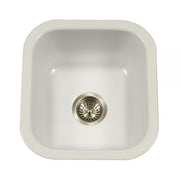 Houzer Porcela 13" Porcelain Enamel Steel Undermount Bar Sink