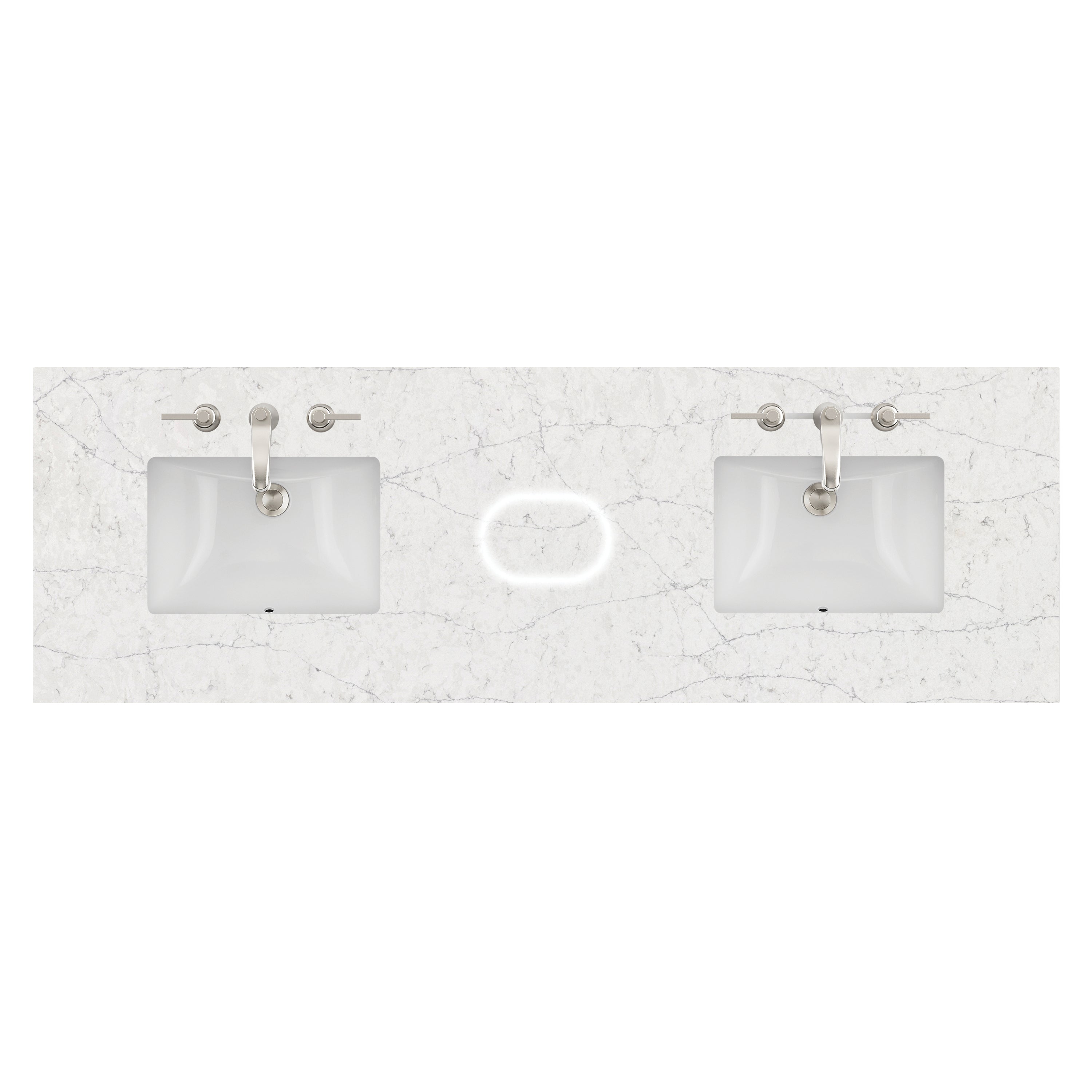 James Martin 72" Double Top with Sink & FreePower Wireless Charger, 3cm (040)