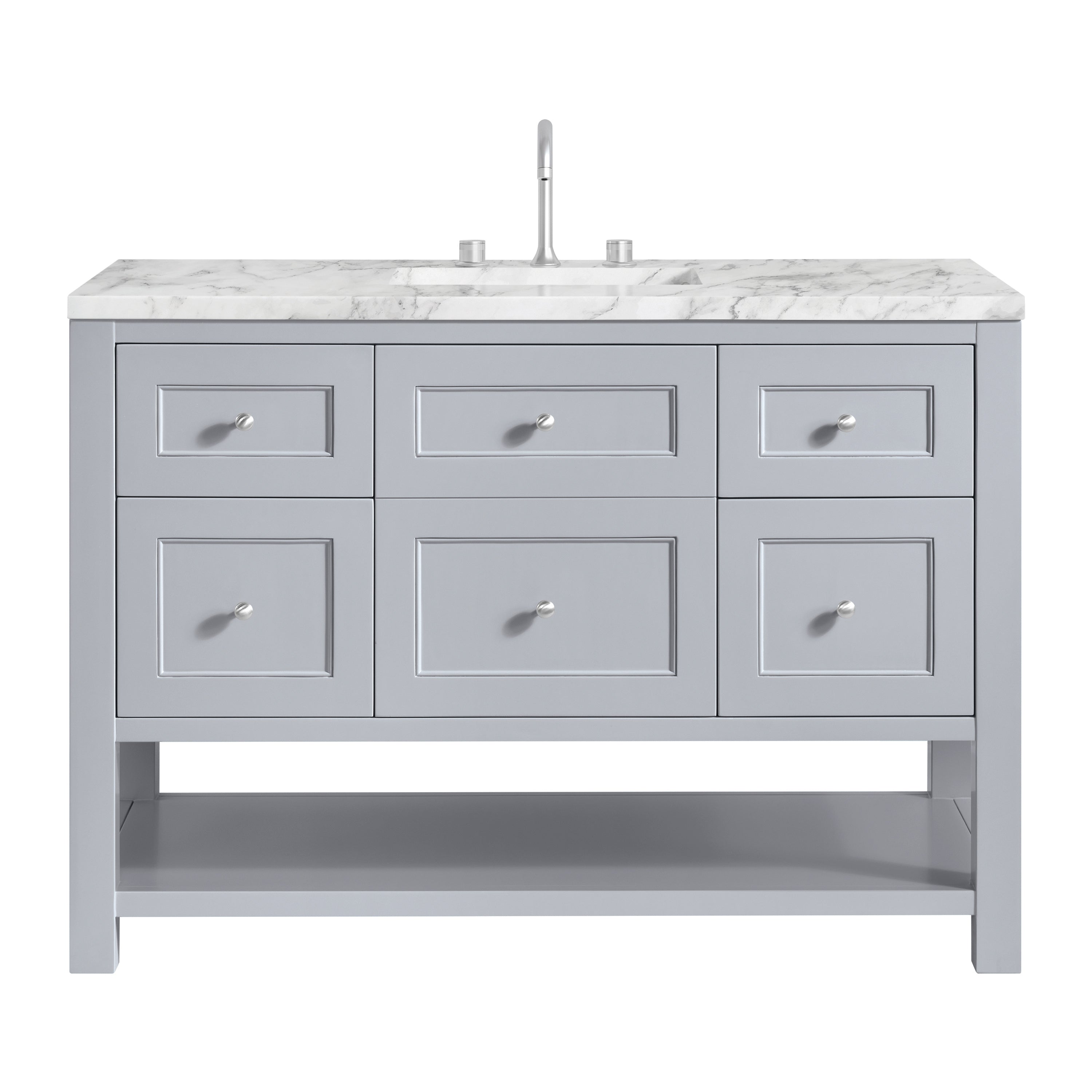 James Martin Breckenridge 48" Single Vanity in Serenity Blue with 3cm Countertop