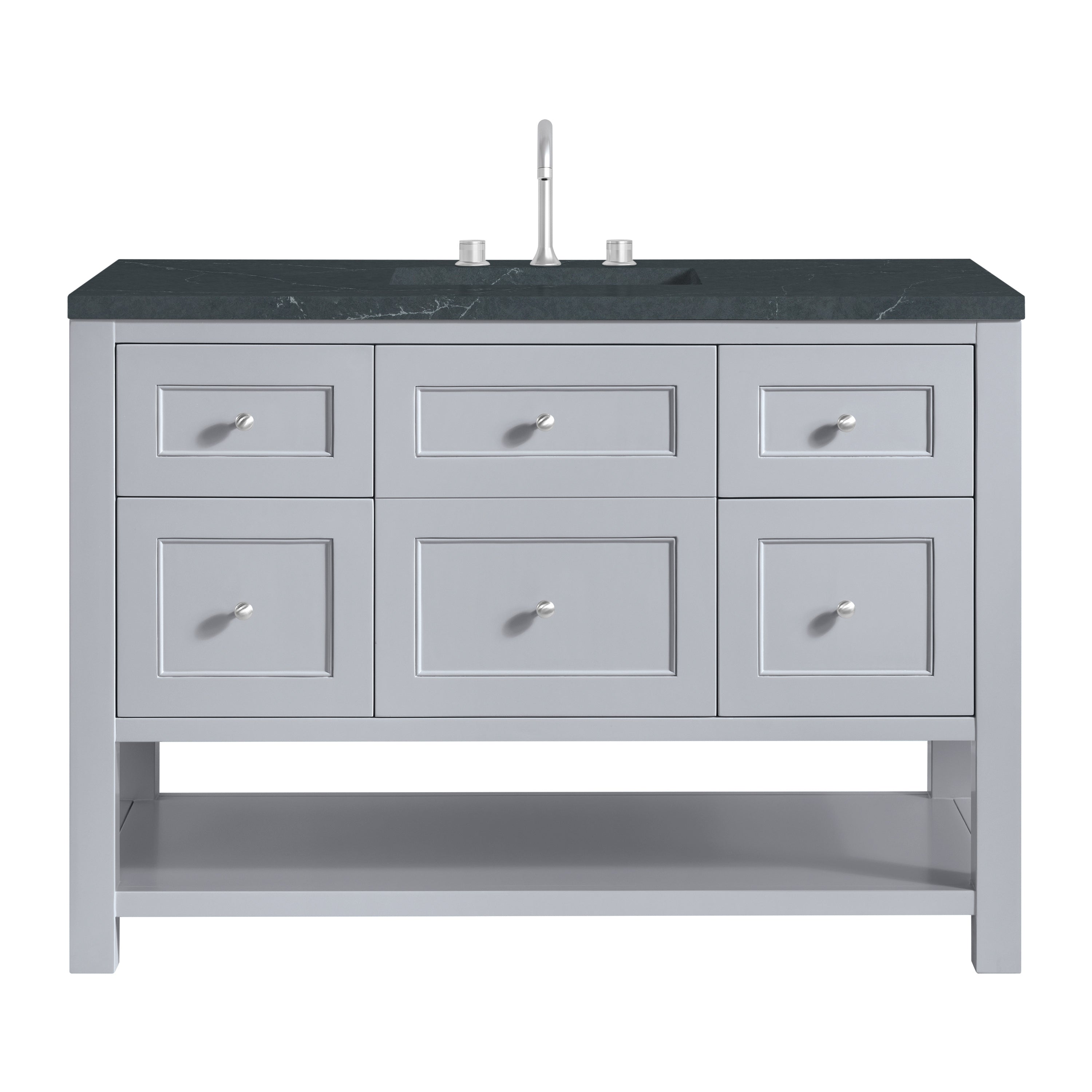 James Martin Breckenridge 48" Single Vanity in Serenity Blue with 3cm Countertop