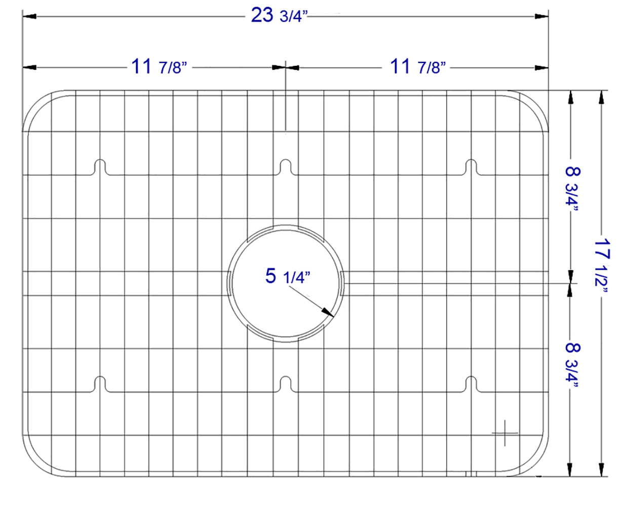 ALFI brand  GR505 Solid Stainless Steel Kitchen Sink Grid
