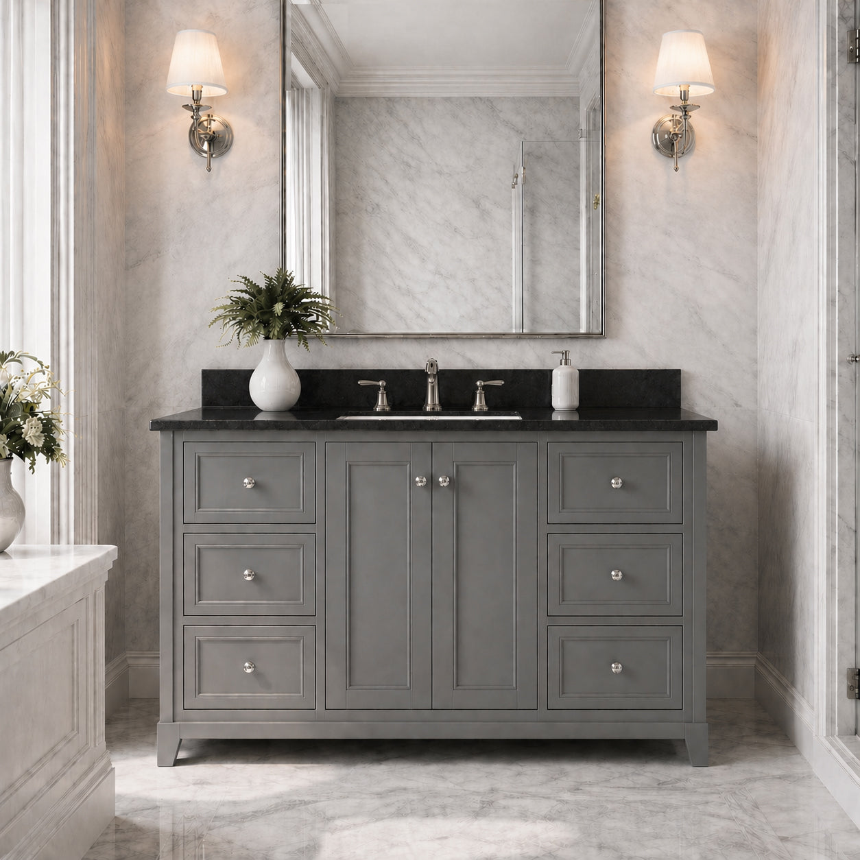 MAIDSTONE Placid 48 Inch Oak Vanity