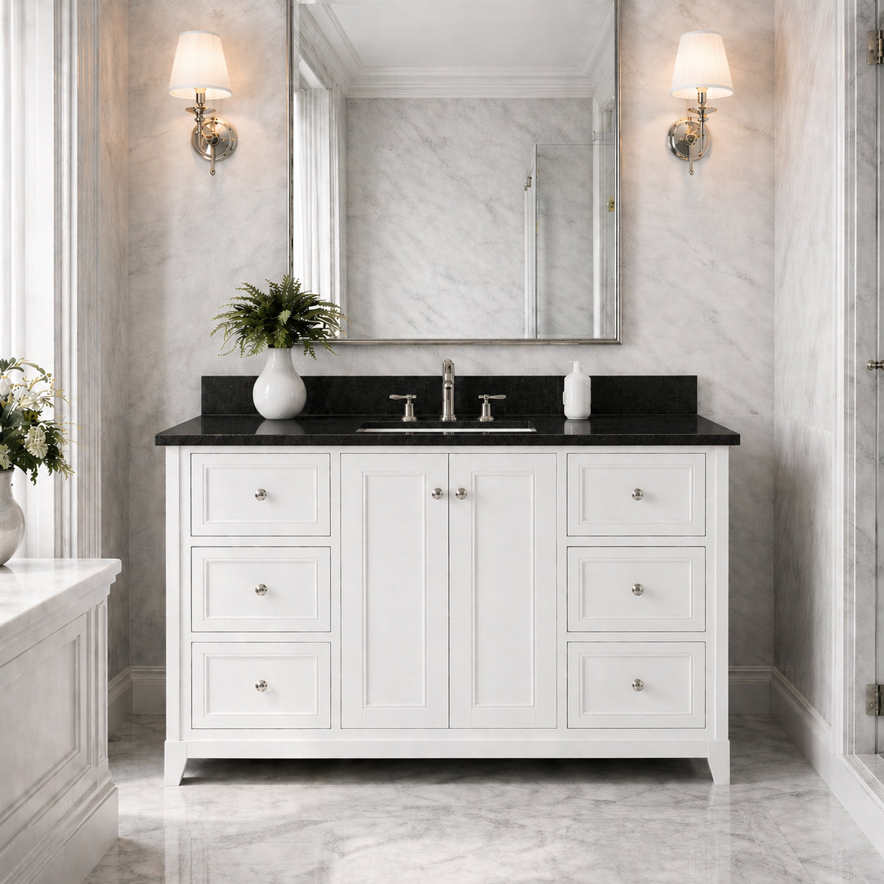 MAIDSTONE Placid 48 Inch Oak Vanity