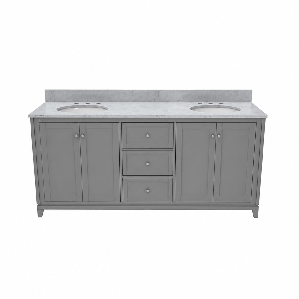 MAIDSTONE Placid 72 Inch Oak Vanity