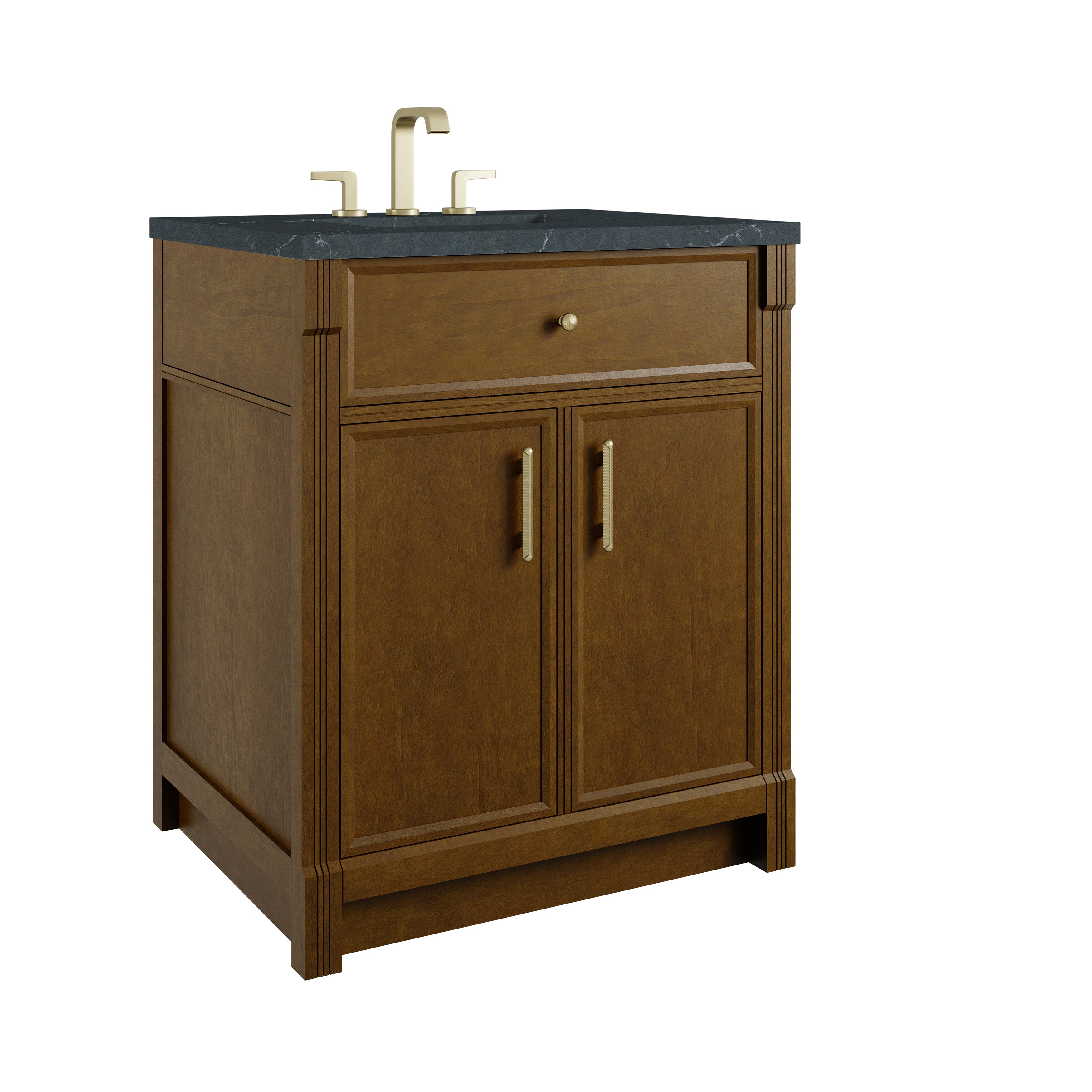 James Martin Bellshire 30" Single Vanity in Honey Oak with 3cm Countertop