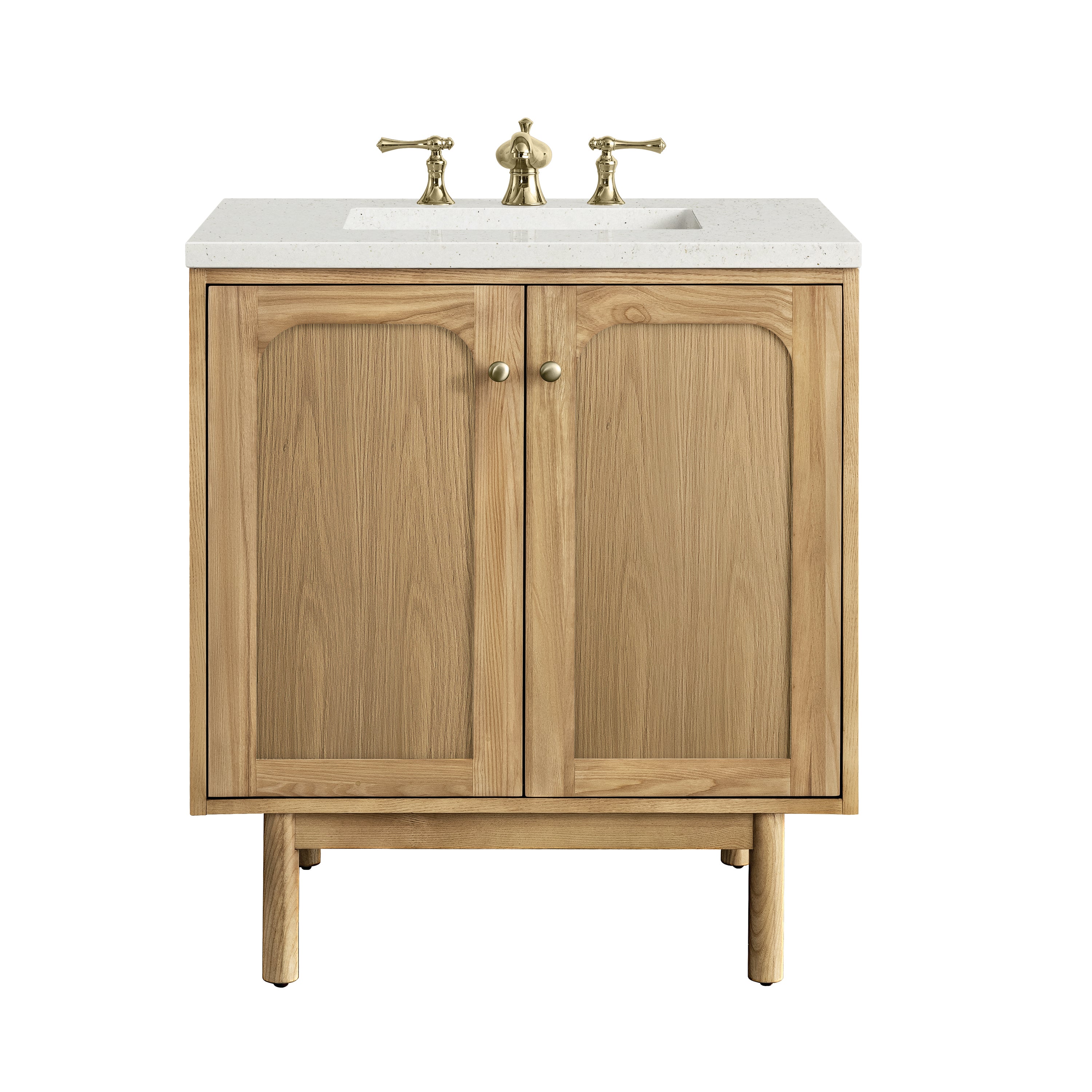 James Martin Laurent 30" Single Vanity in Light Natural Oak with 3cm Countertop