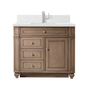 James Martin Bristol 36" Single Vanity in Whitewashed Walnut with 3cm Countertop