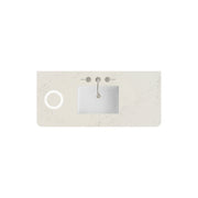 James Martin 48" Single Radius Cut Top with Sink & FreePower Wireless Charger, Widespread 3cm