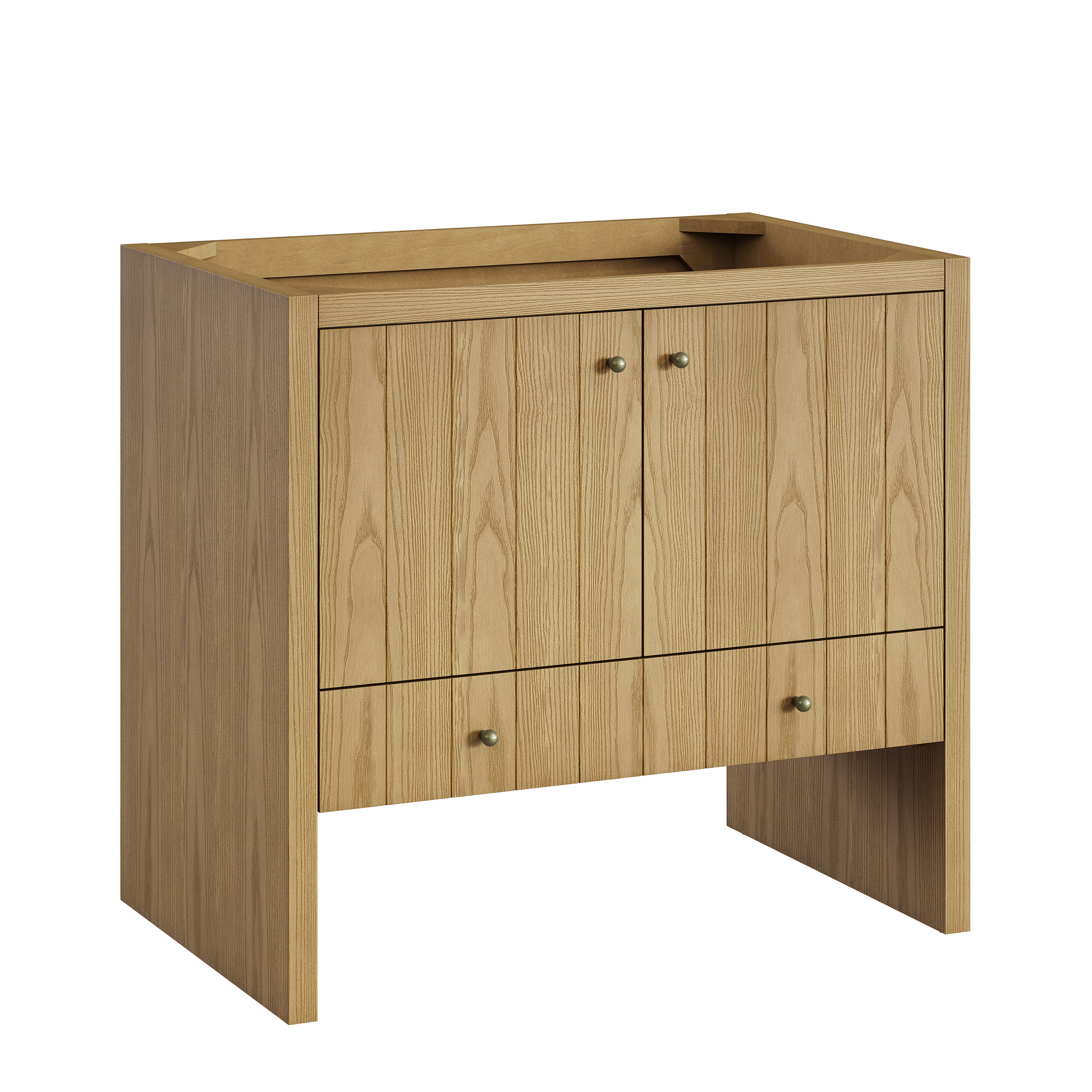 James Martin Hudson 36" Single Vanity in Light Natural Oak with 3cm Countertop