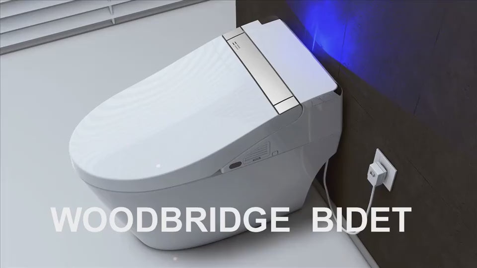 Load video: WOODBRIDGE B0960S Auto Flush Smart Toilet with Intelligent Bidet Seat