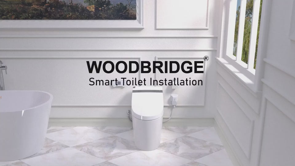Load video: WOODBRIDGE B0960S Auto Flush Smart Toilet with Intelligent Bidet Seat
