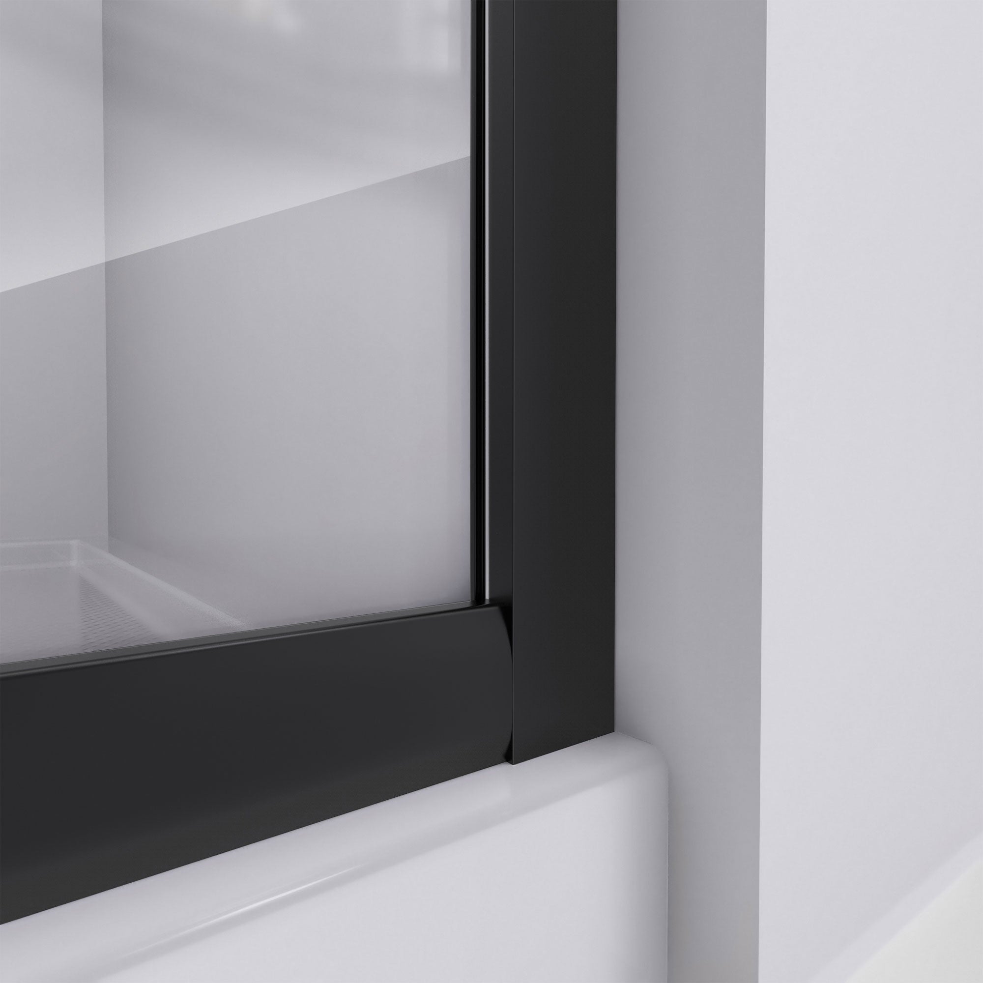 DreamLine Prime 36 inch x 36 inch x 78 3/4 inch H Semi-Frameless Sliding Shower Enclosure, Shower Base, and Wall Kit