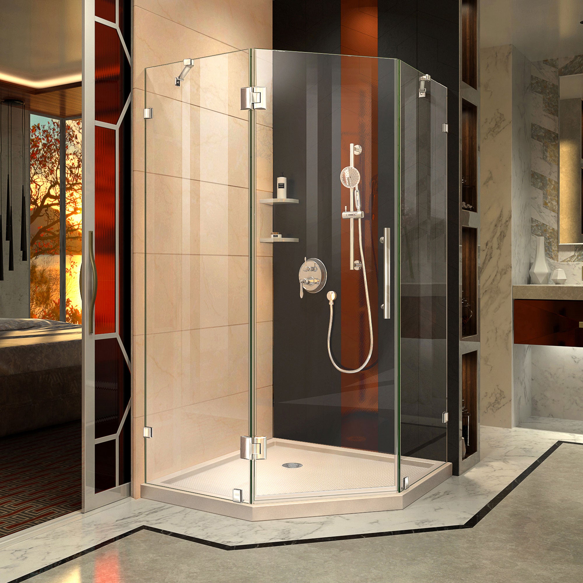 DreamLine Prism Lux 40" W Shower Enclosure Kit