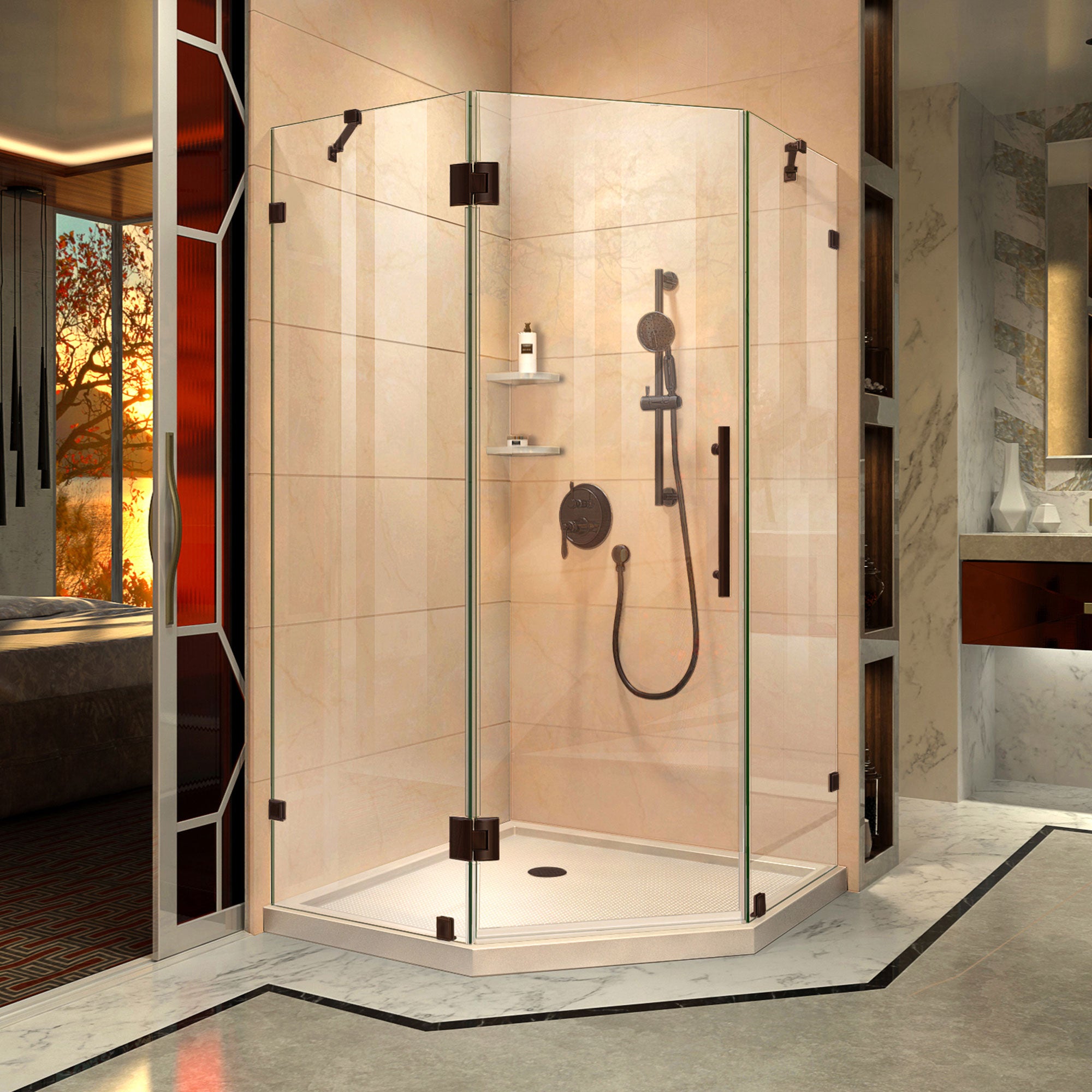 DreamLine Prism Lux 42" W Shower Enclosure Kit