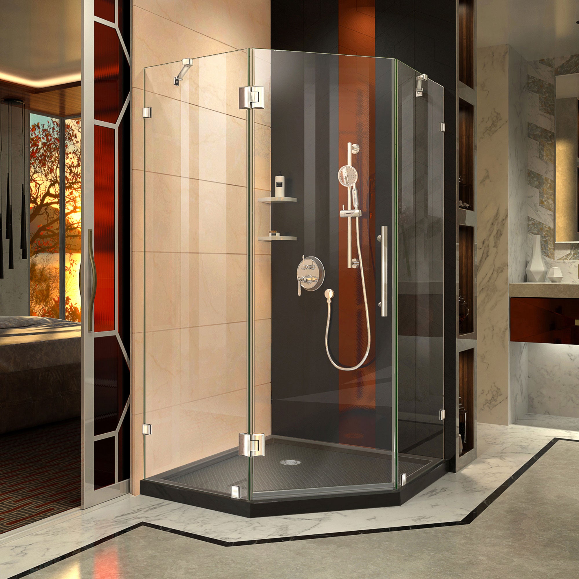 DreamLine Prism Lux 40" W Shower Enclosure Kit