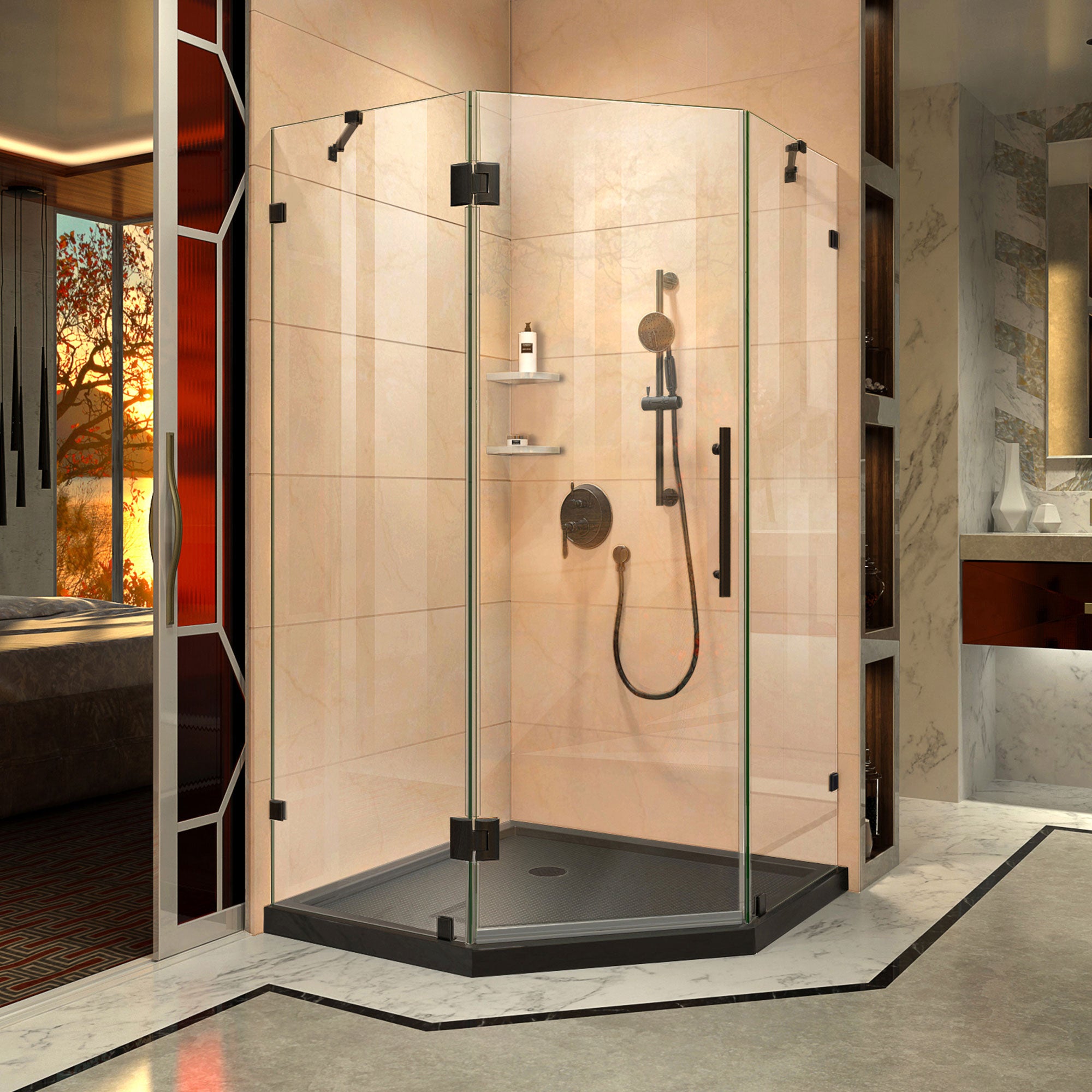 DreamLine Prism Lux 40" W Shower Enclosure Kit