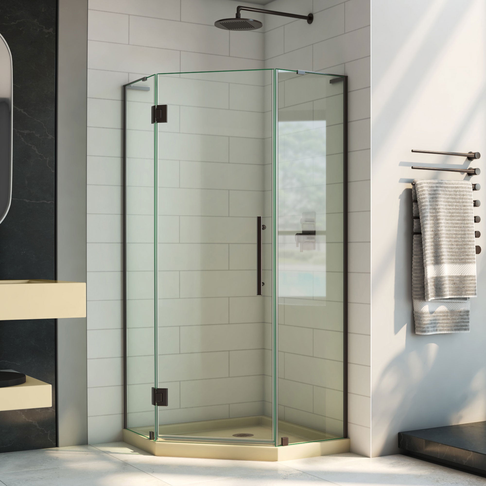 DreamLine Prism Plus 38" W Shower Enclosure Kit