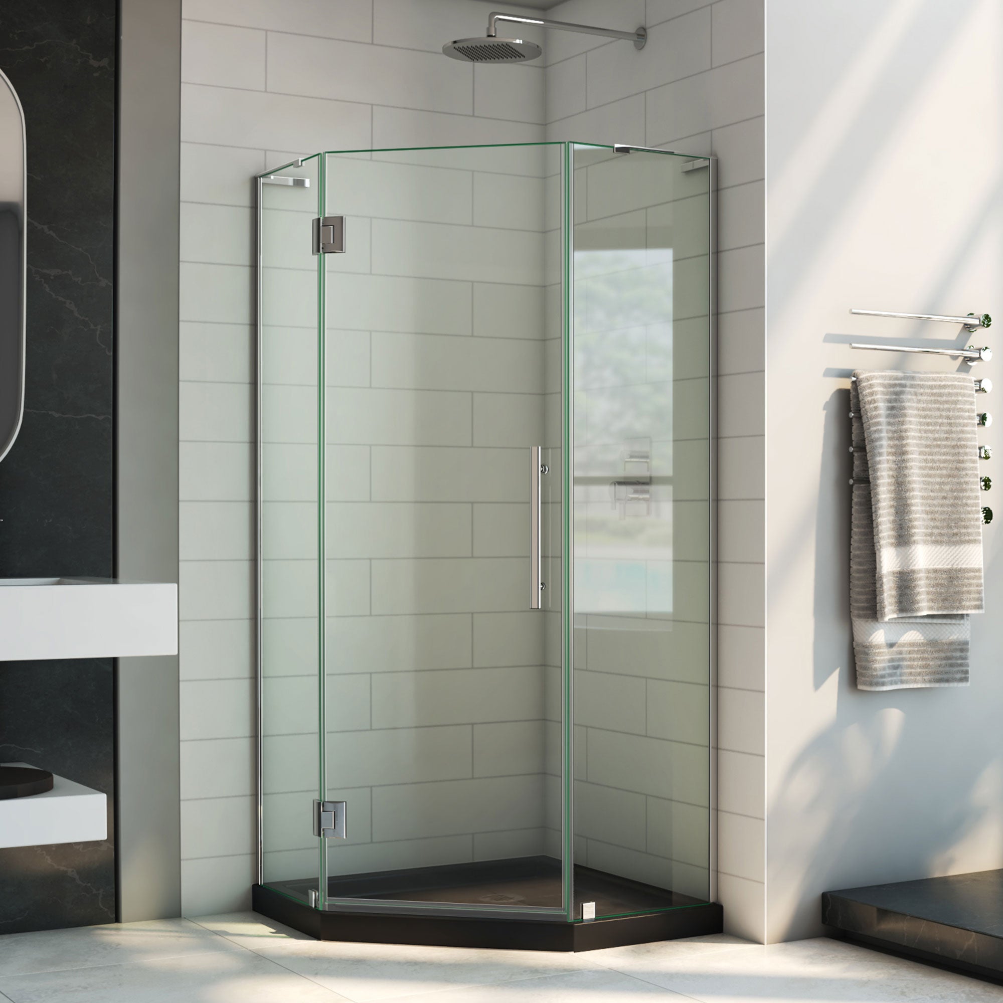 DreamLine Prism Plus 40" W Shower Enclosure Kit